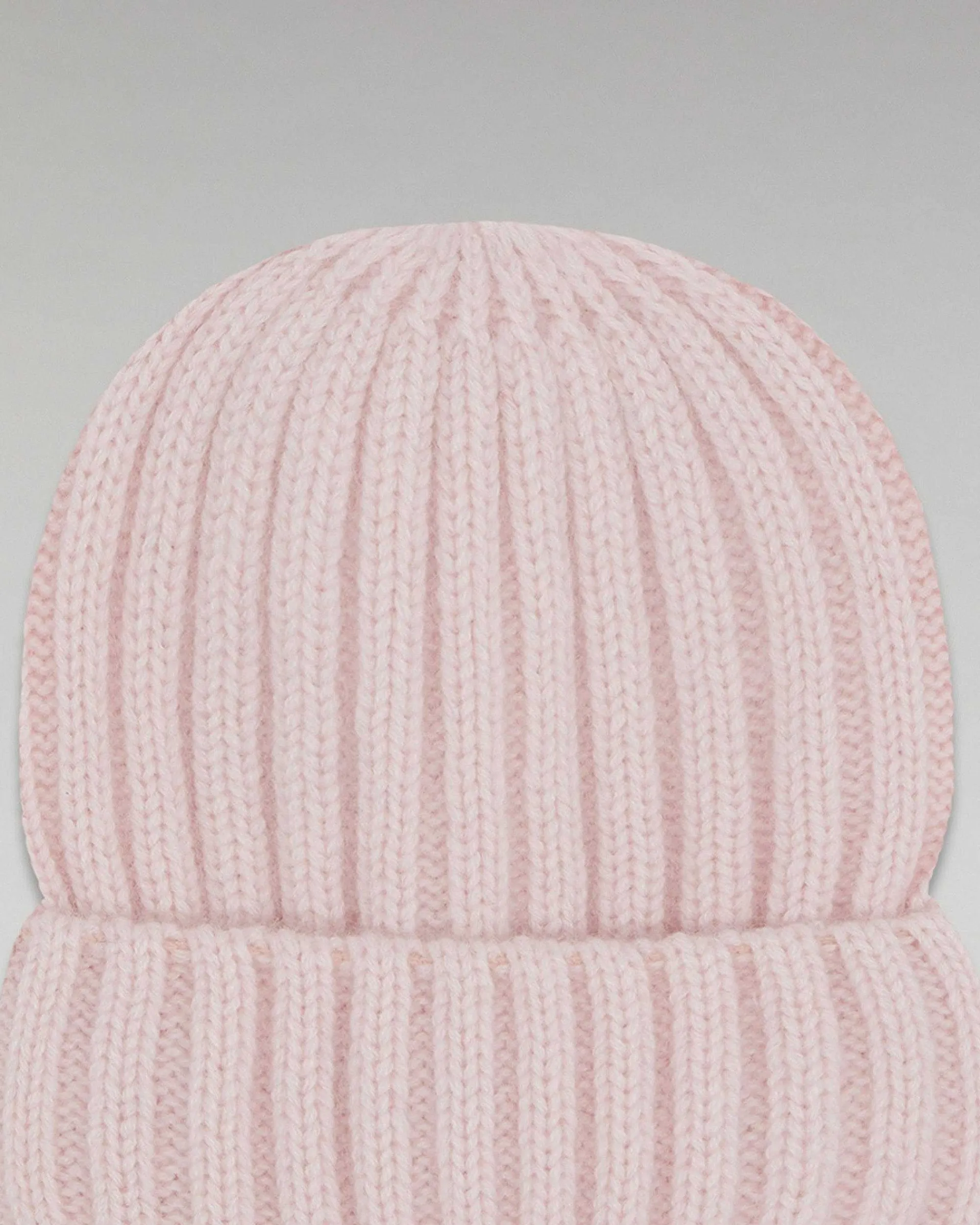 Shop FROM FUTURE Bonnet A Revers A Cotes Rose Poudre