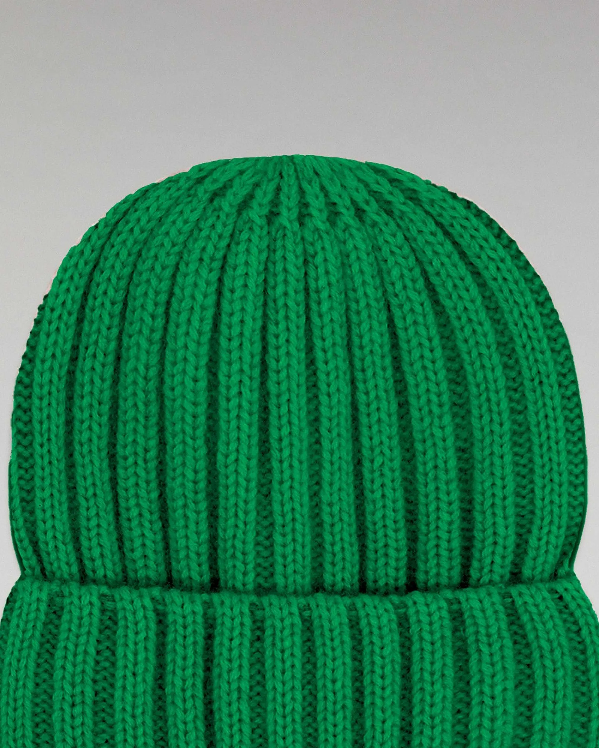 Cheap FROM FUTURE Bonnet A Revers A Cotes Winter Green