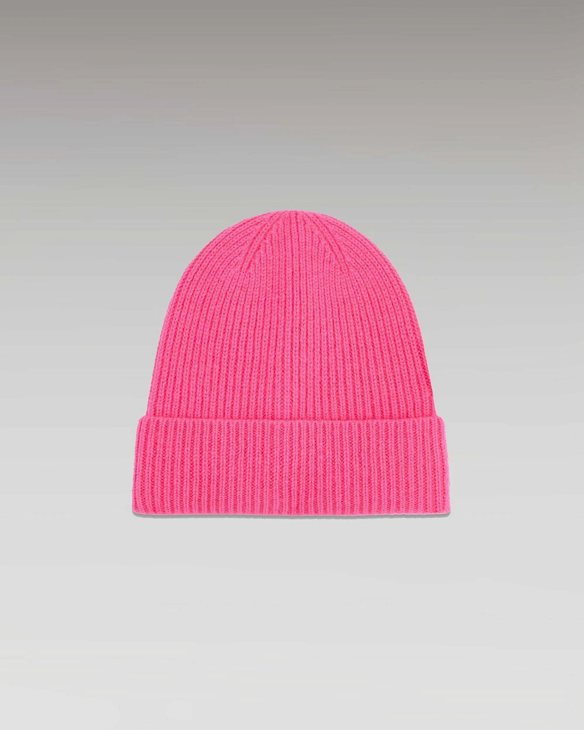 Fashion FROM FUTURE Bonnet A Revers A Petites Cotes Holiday Pink