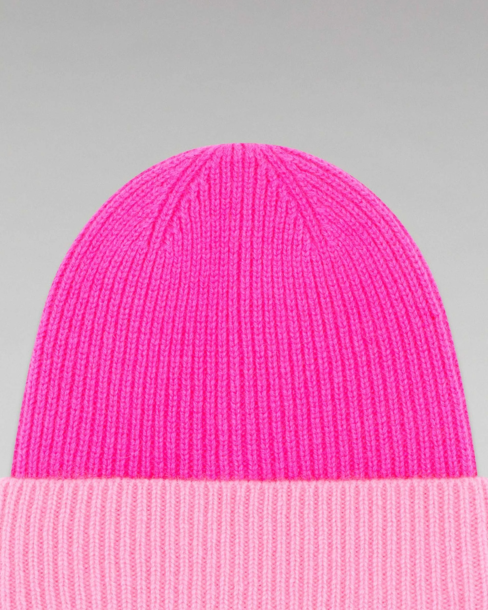 Hot FROM FUTURE Bonnet A Revers Bicolore Flash Pink