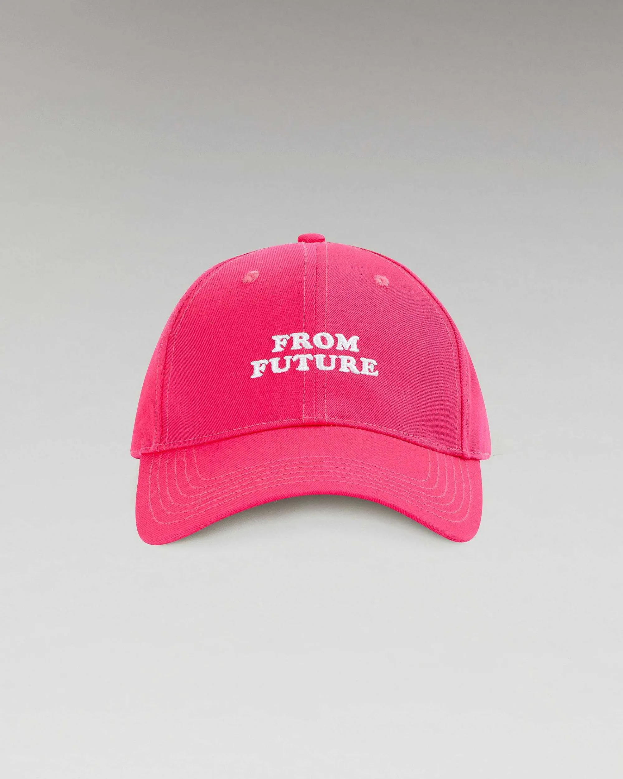 Online FROM FUTURE Casquette A Visiere Courbee Logo Neon Pink