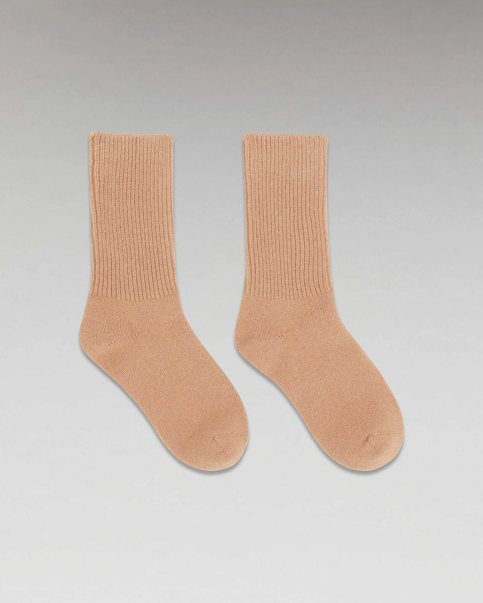 Best FROM FUTURE Chaussettes Mi-Hautes A Cotes Camel