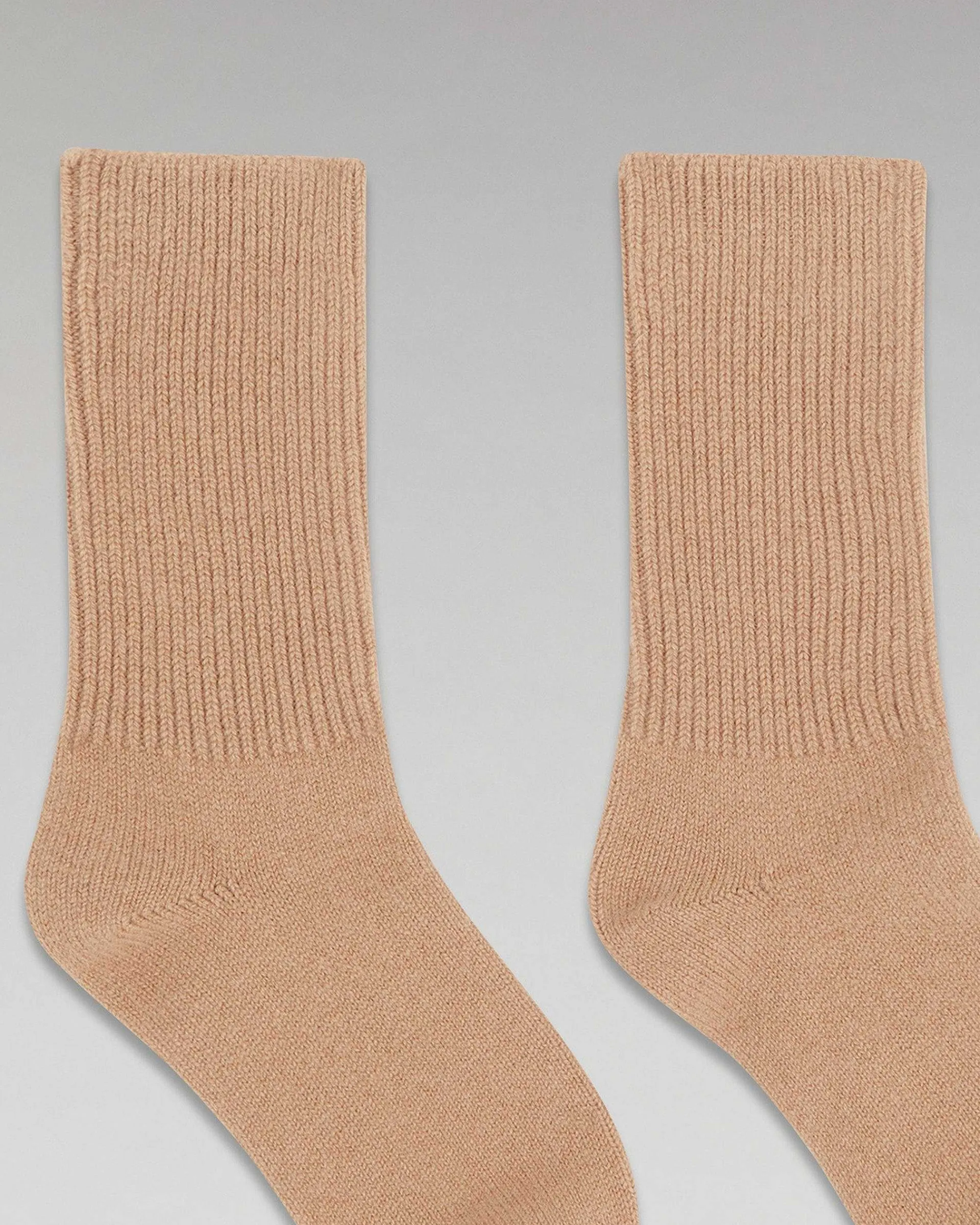 Best FROM FUTURE Chaussettes Mi-Hautes A Cotes Camel