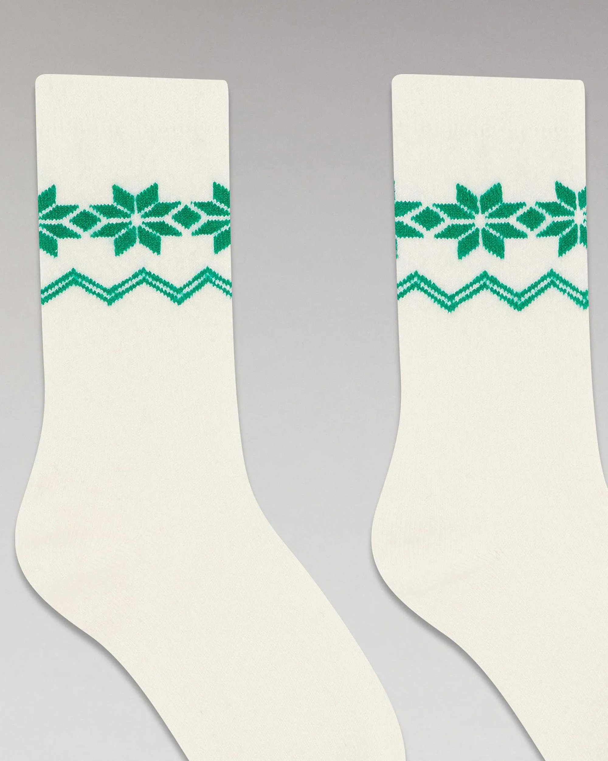 Clearance FROM FUTURE Chaussettes Mi-Hautes Norvegien Ecru