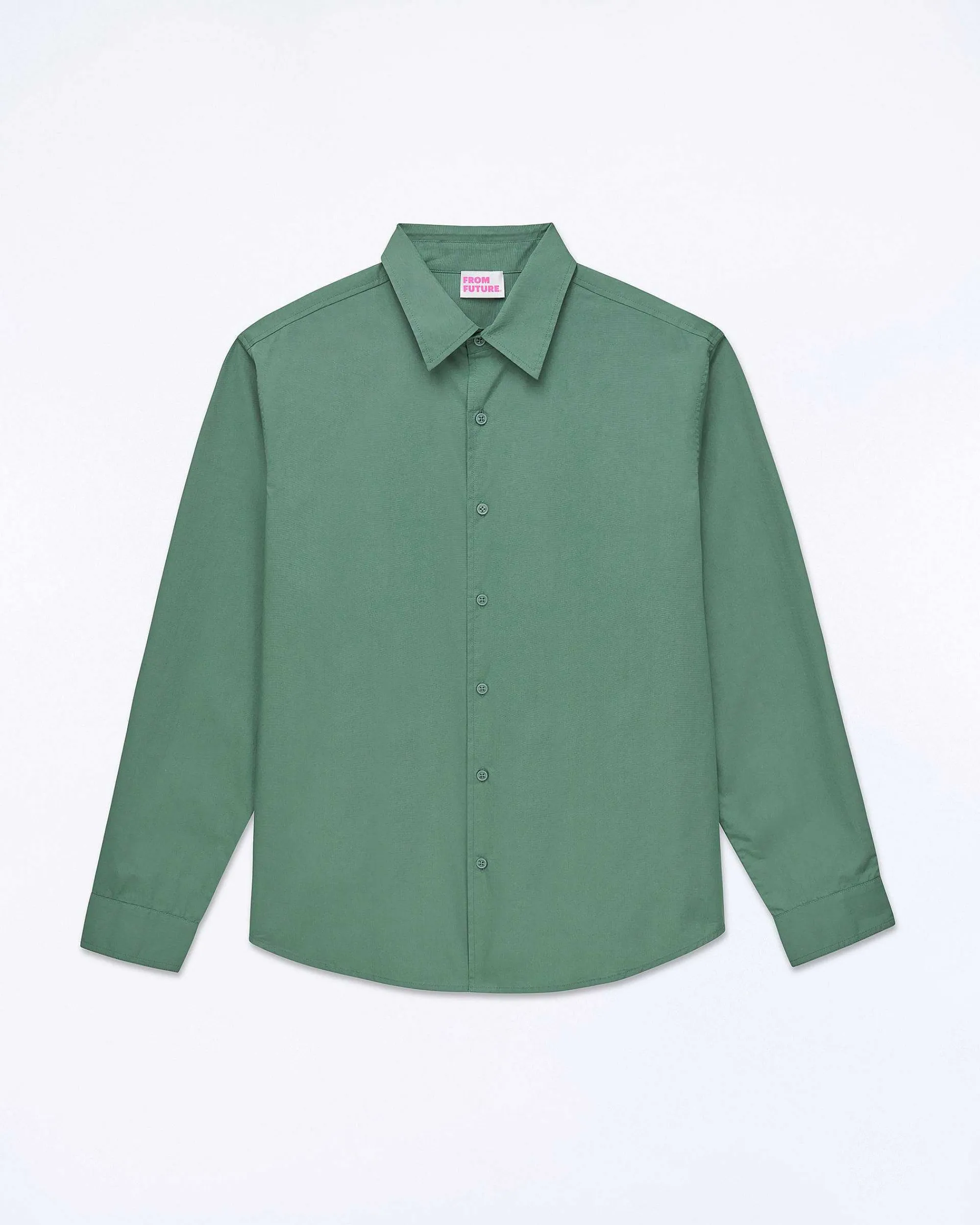 Best FROM FUTURE Chemise Manches Longues Washed Green