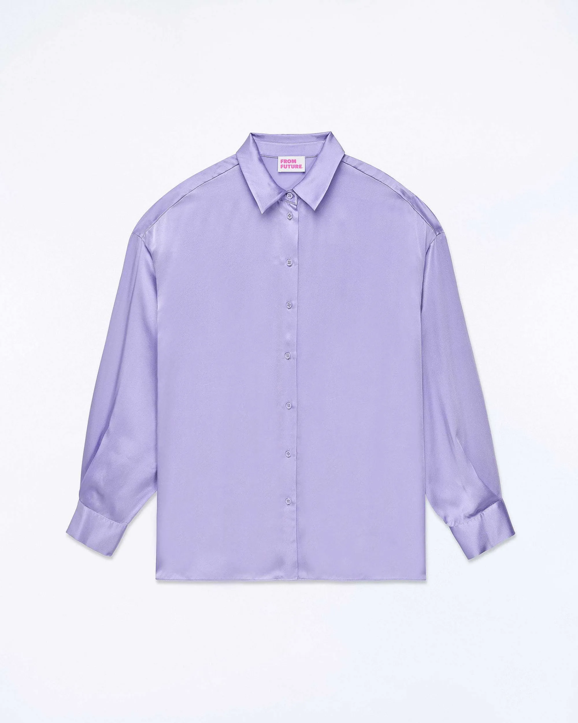 New FROM FUTURE Chemise Manches Longues Lilas