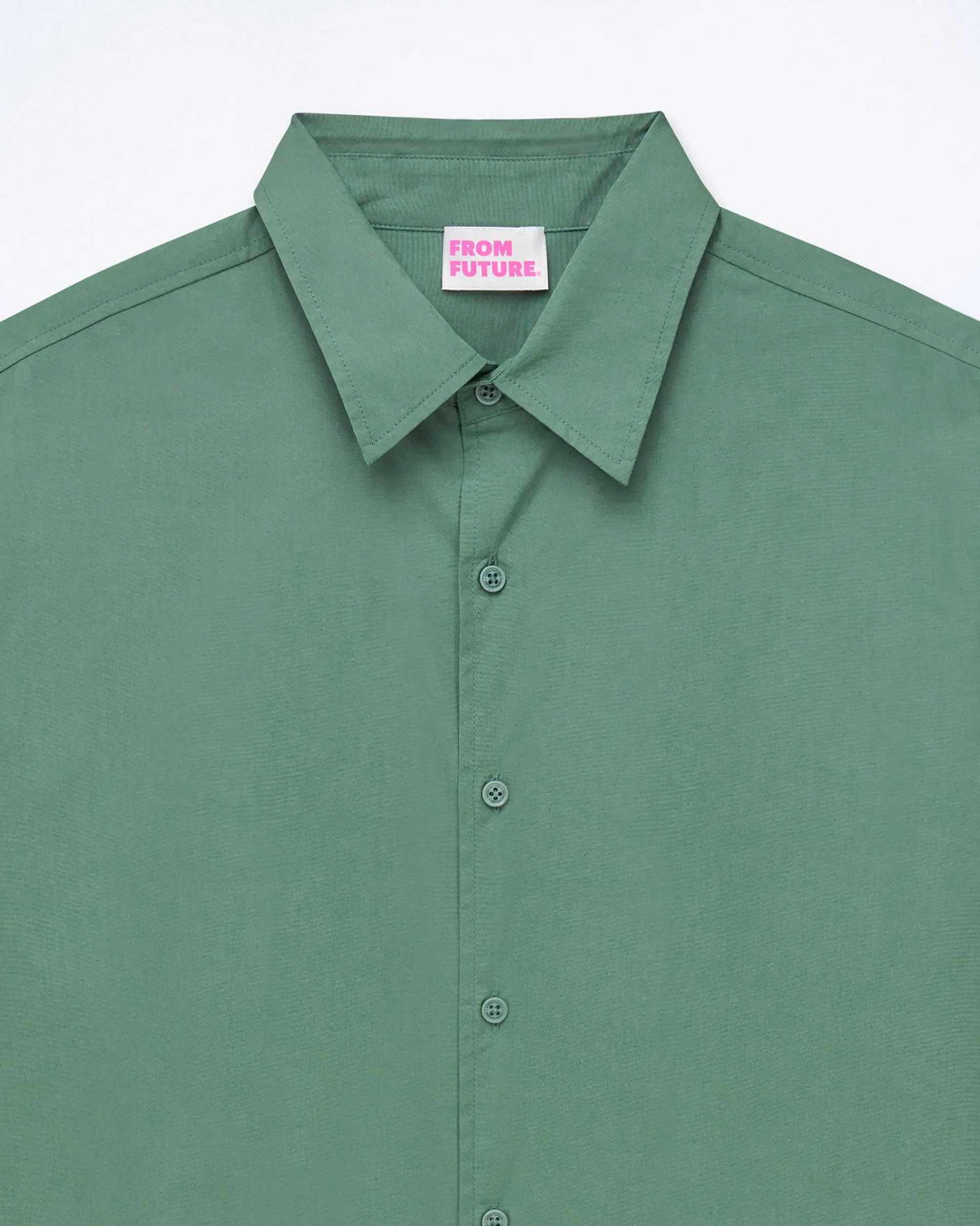 Best FROM FUTURE Chemise Manches Longues Washed Green