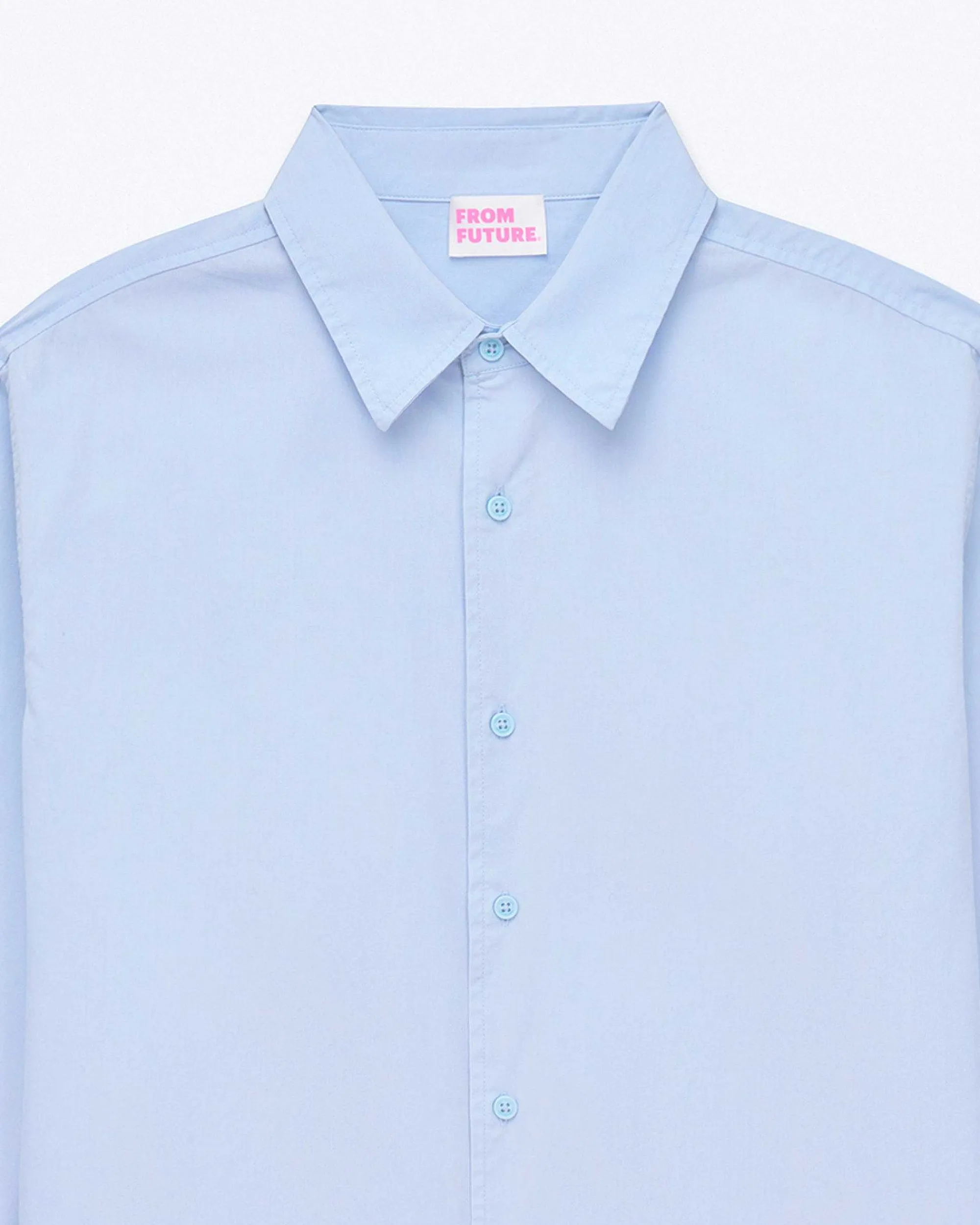 Hot FROM FUTURE Chemise Manches Longues Bleu Ciel