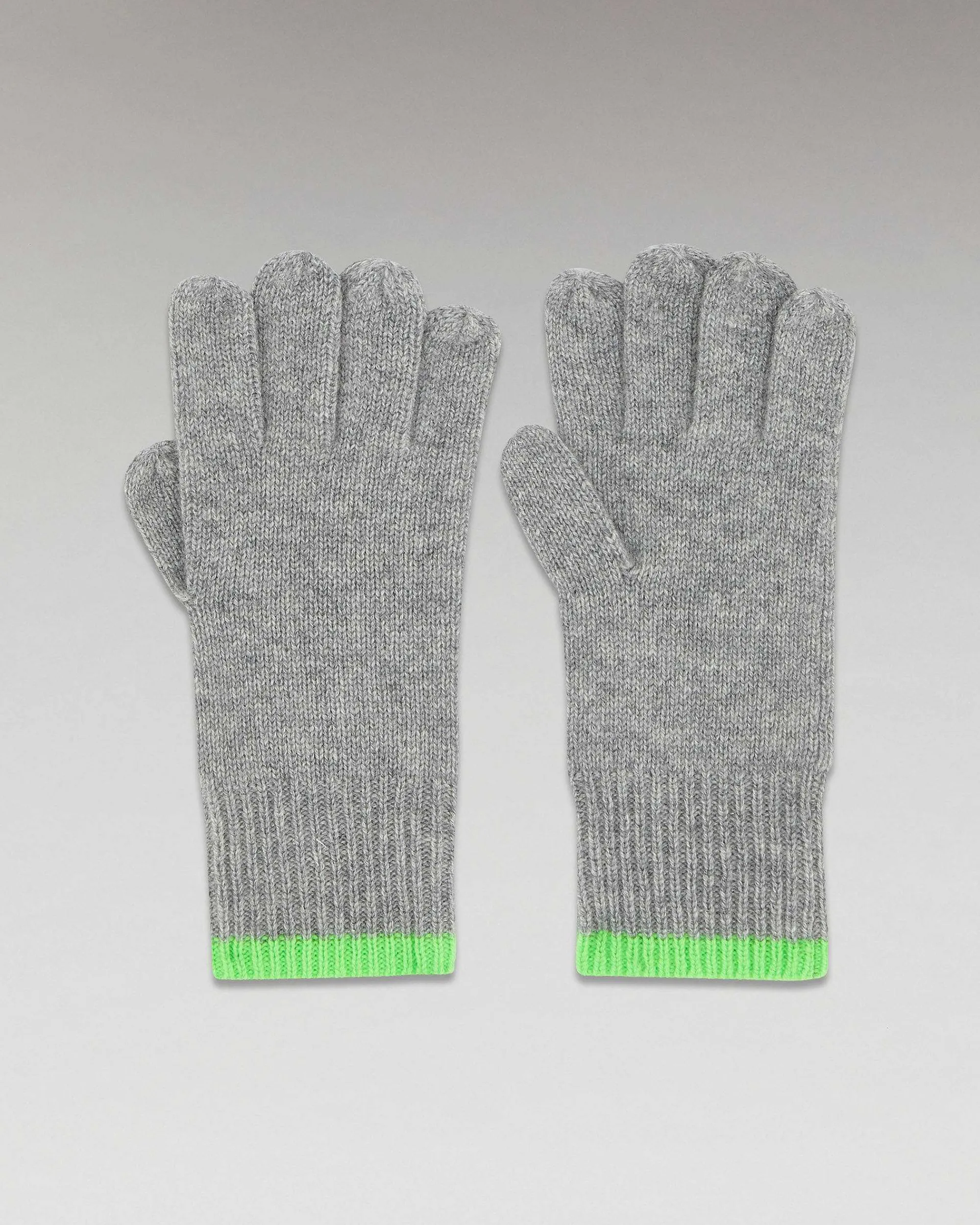 Shop FROM FUTURE Gants Regular Bicolore Gris Chine Fonce