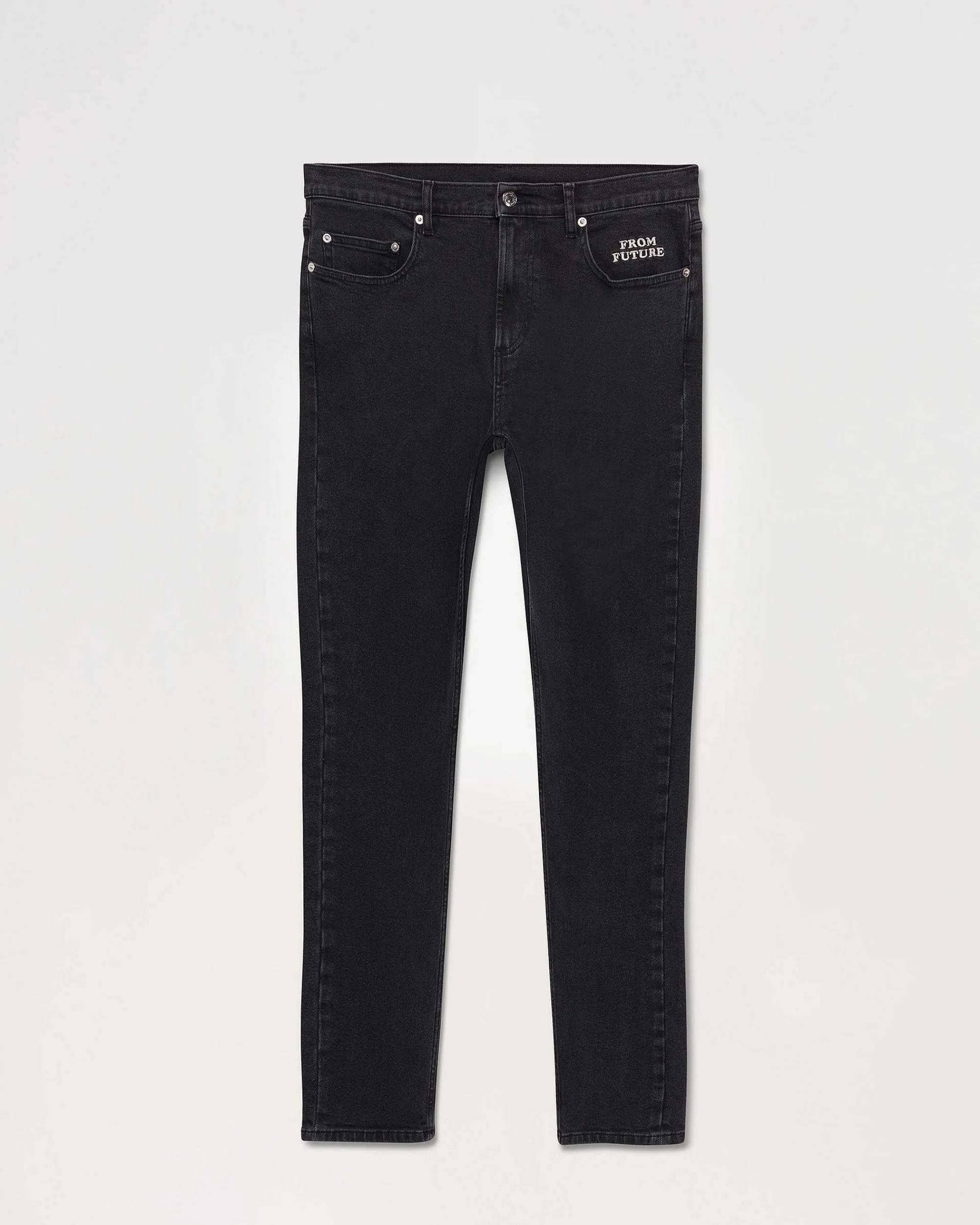 Fashion FROM FUTURE Jean Skinny John Washed Black