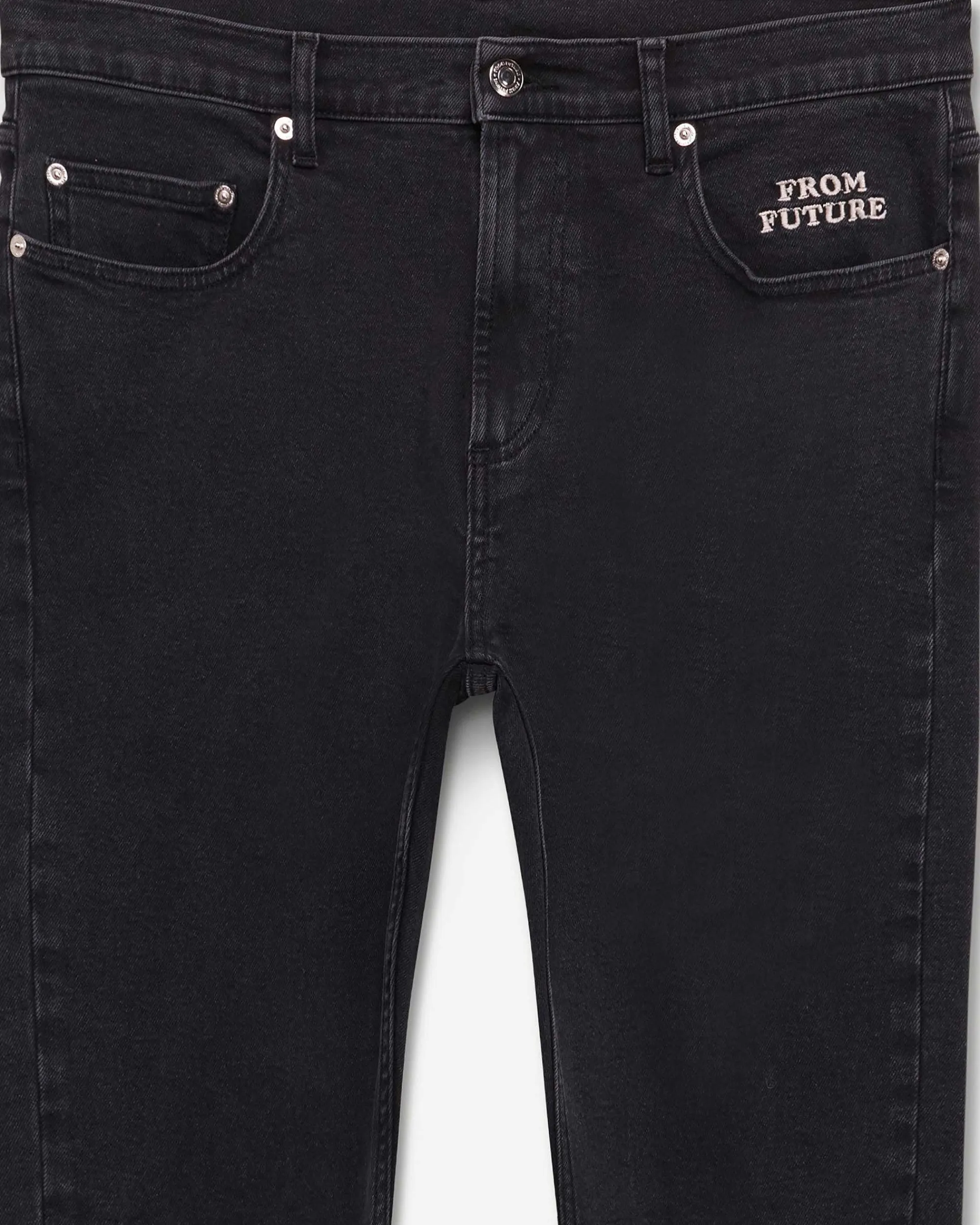 Fashion FROM FUTURE Jean Skinny John Washed Black