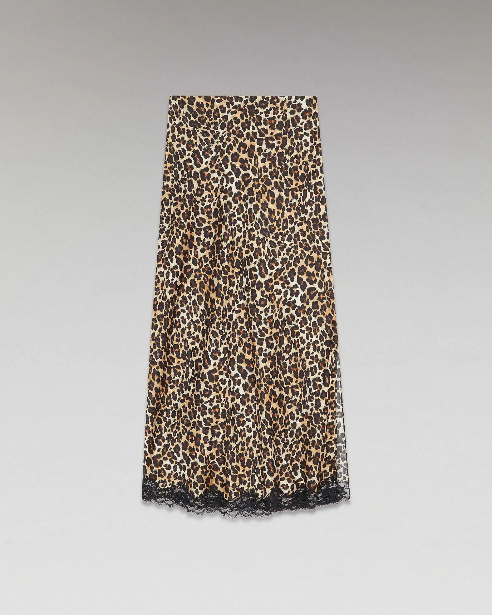 Cheap FROM FUTURE Jupe Mi-Longue Dentelle Winter Leopard