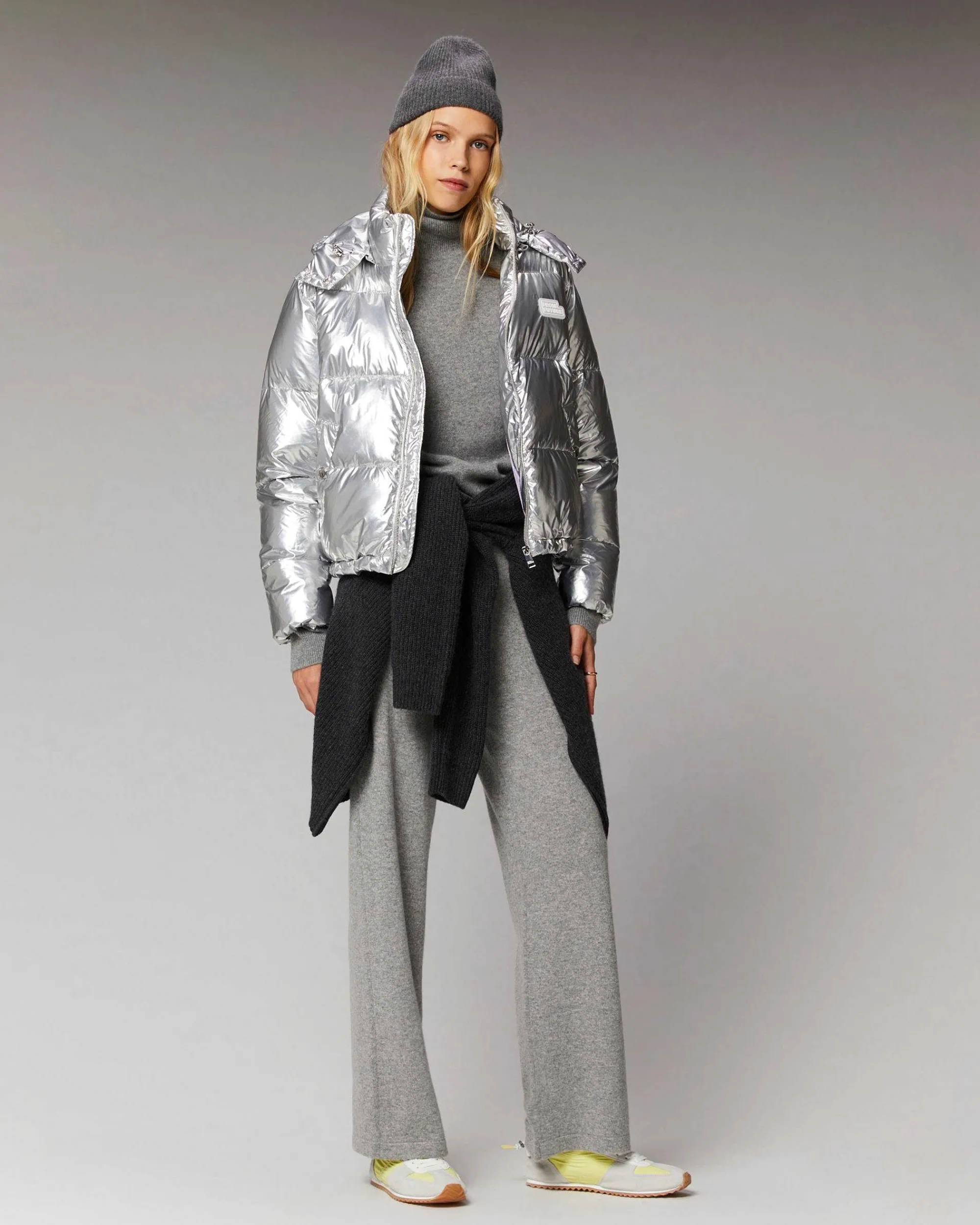 Cheap FROM FUTURE Outerwear Doudoune Future Silver