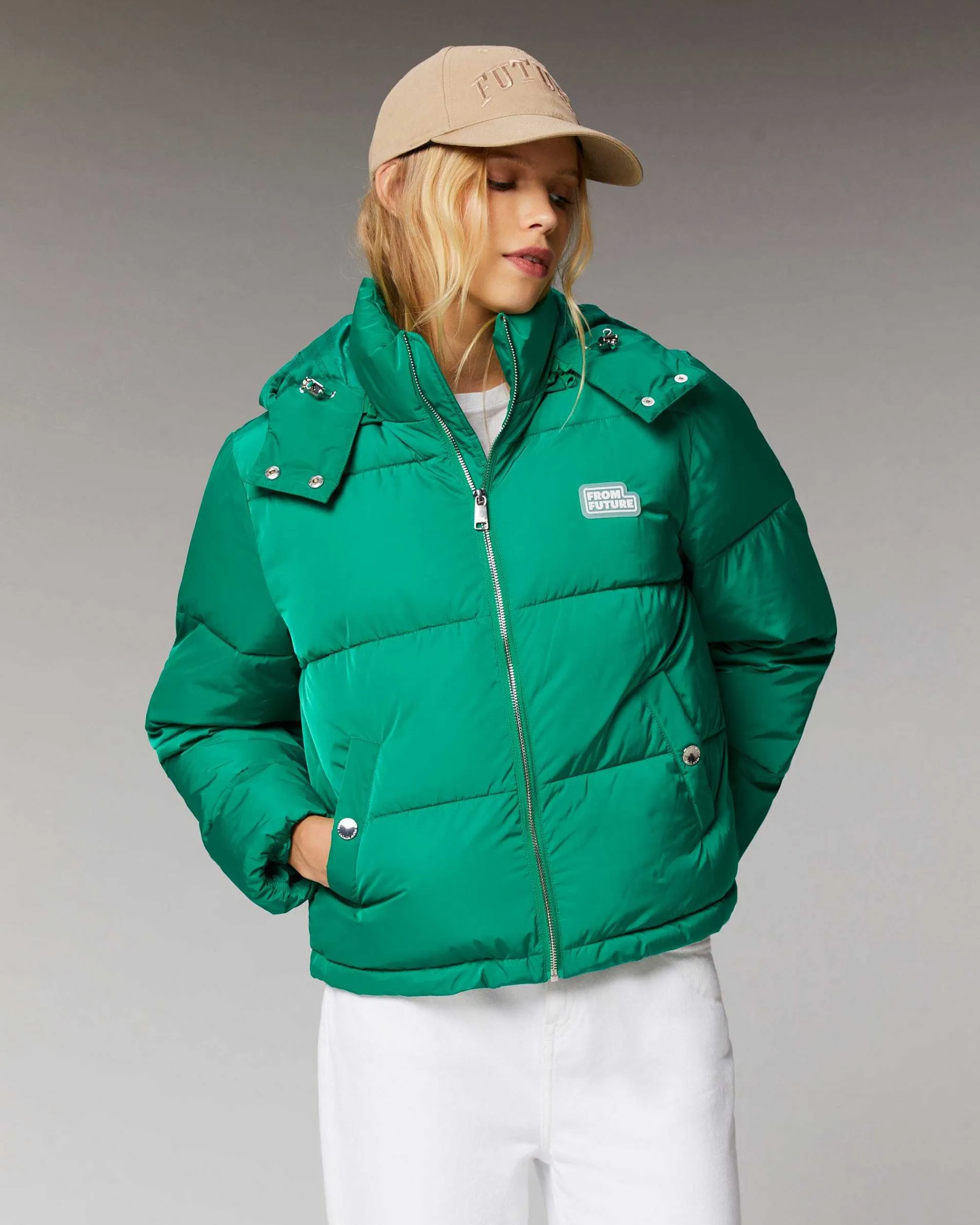 Shop FROM FUTURE Outerwear Doudoune Future Winter Green