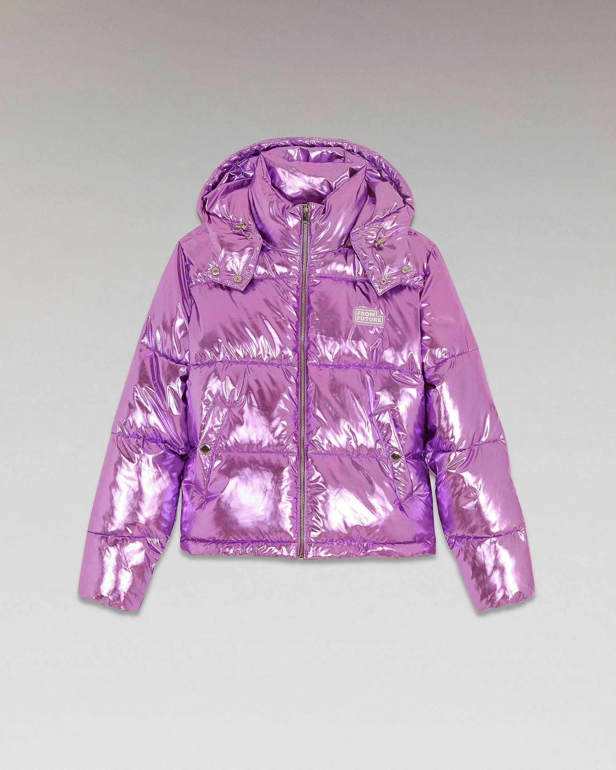 Shop FROM FUTURE Outerwear Doudoune Metallise Metallic Lilac