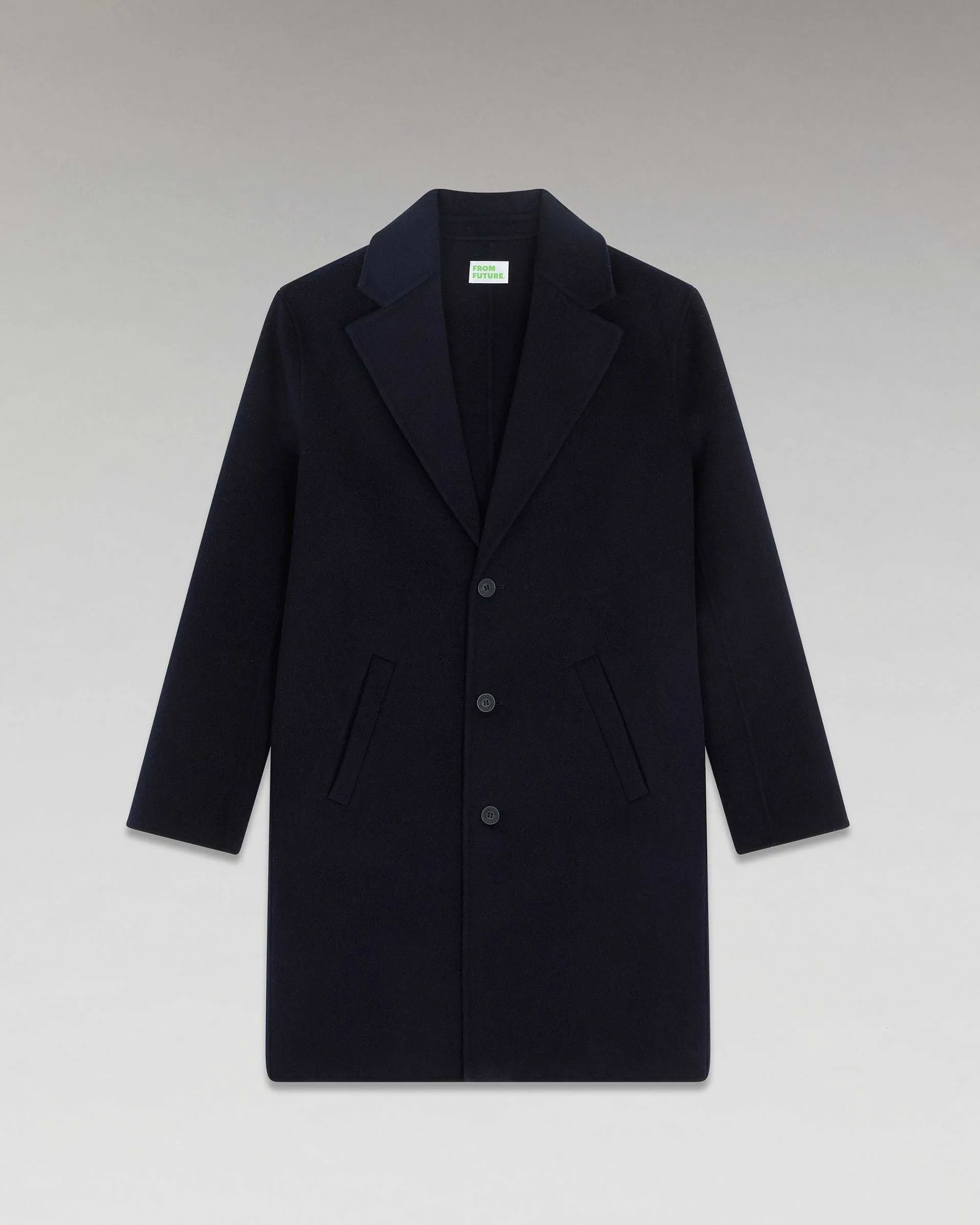 Hot FROM FUTURE Outerwear Manteau Long Double Face Navy