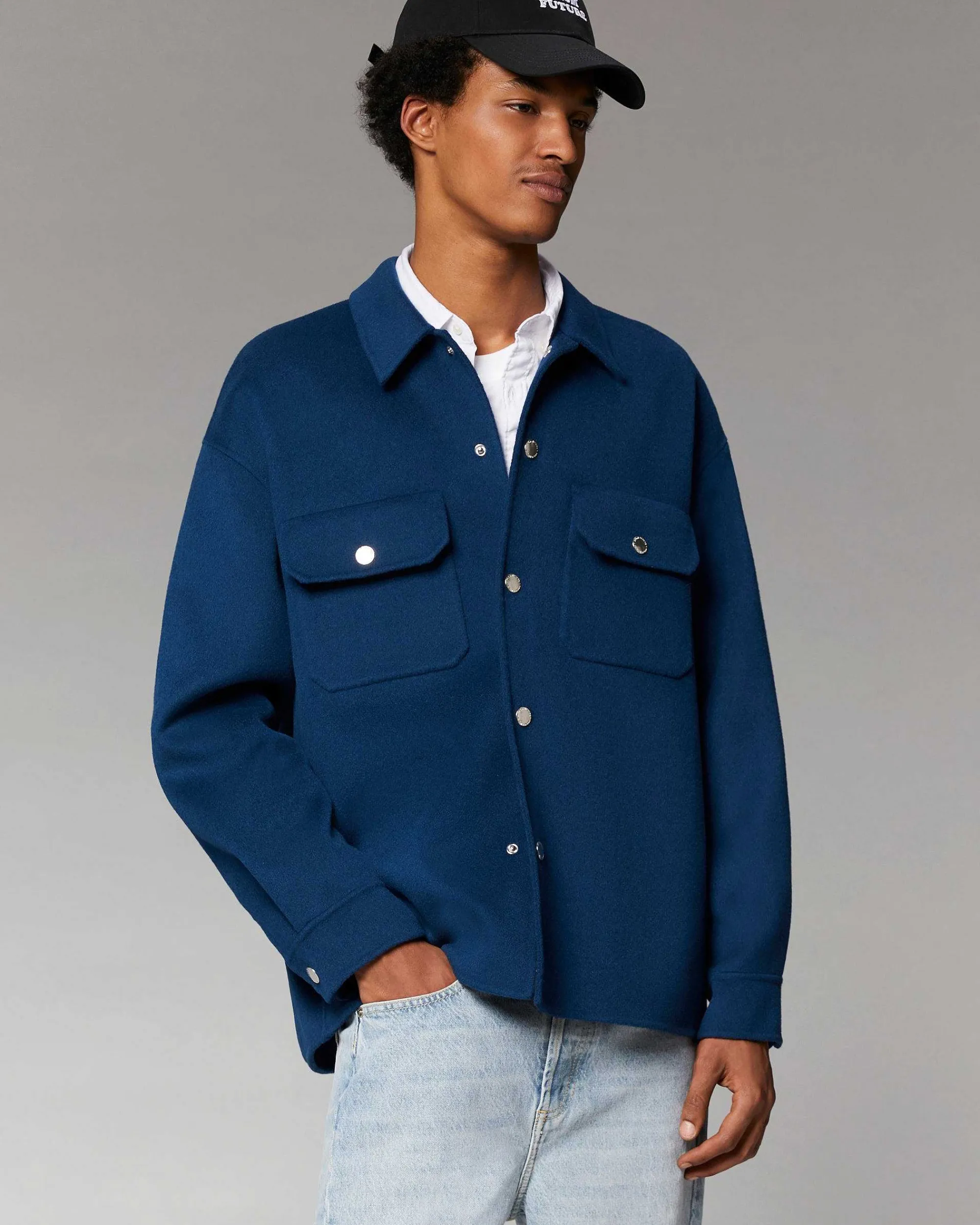 Outlet FROM FUTURE Outerwear Veste Double Face Moonlight Blue