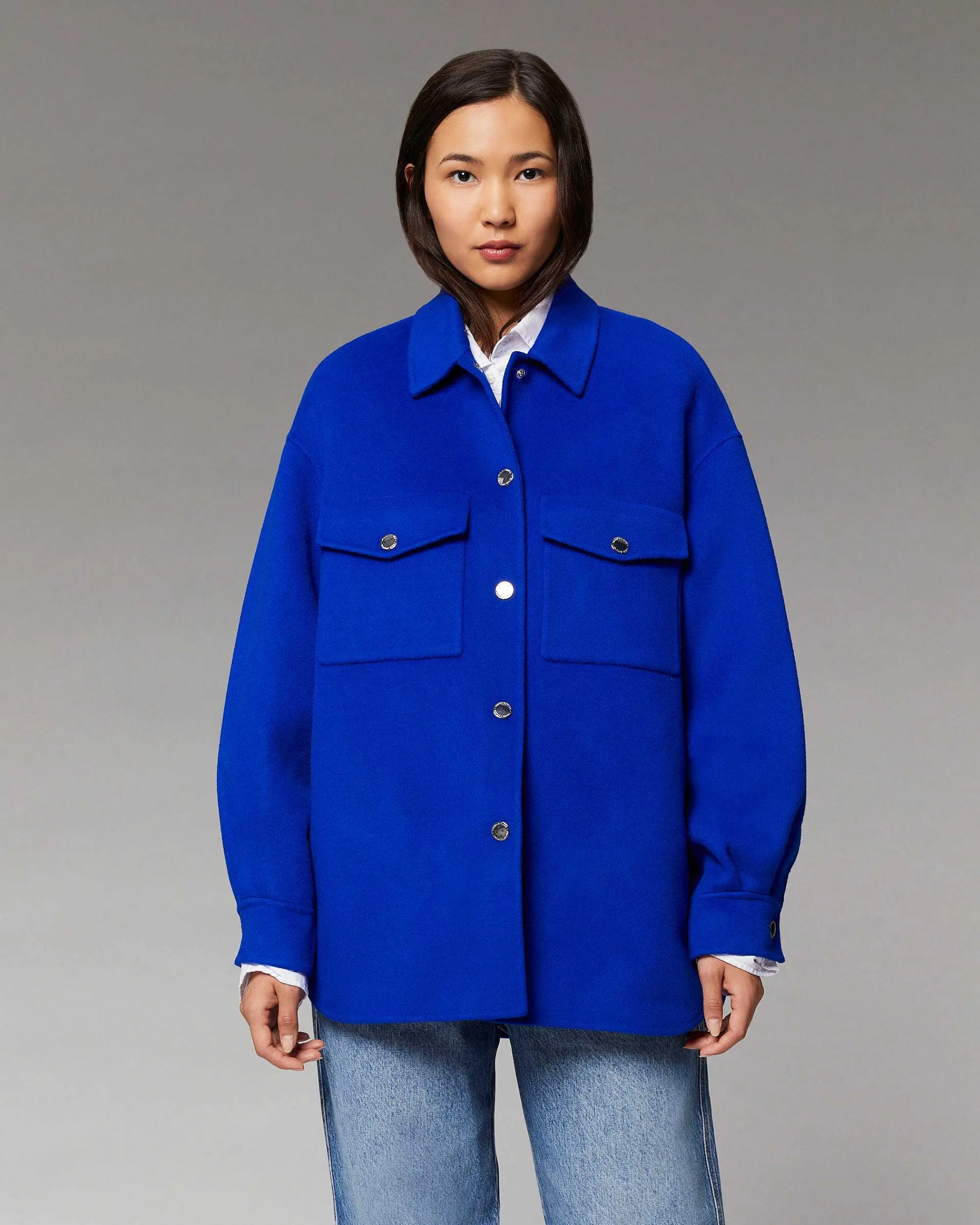 Flash Sale FROM FUTURE Outerwear Veste Double Face Pop Blue