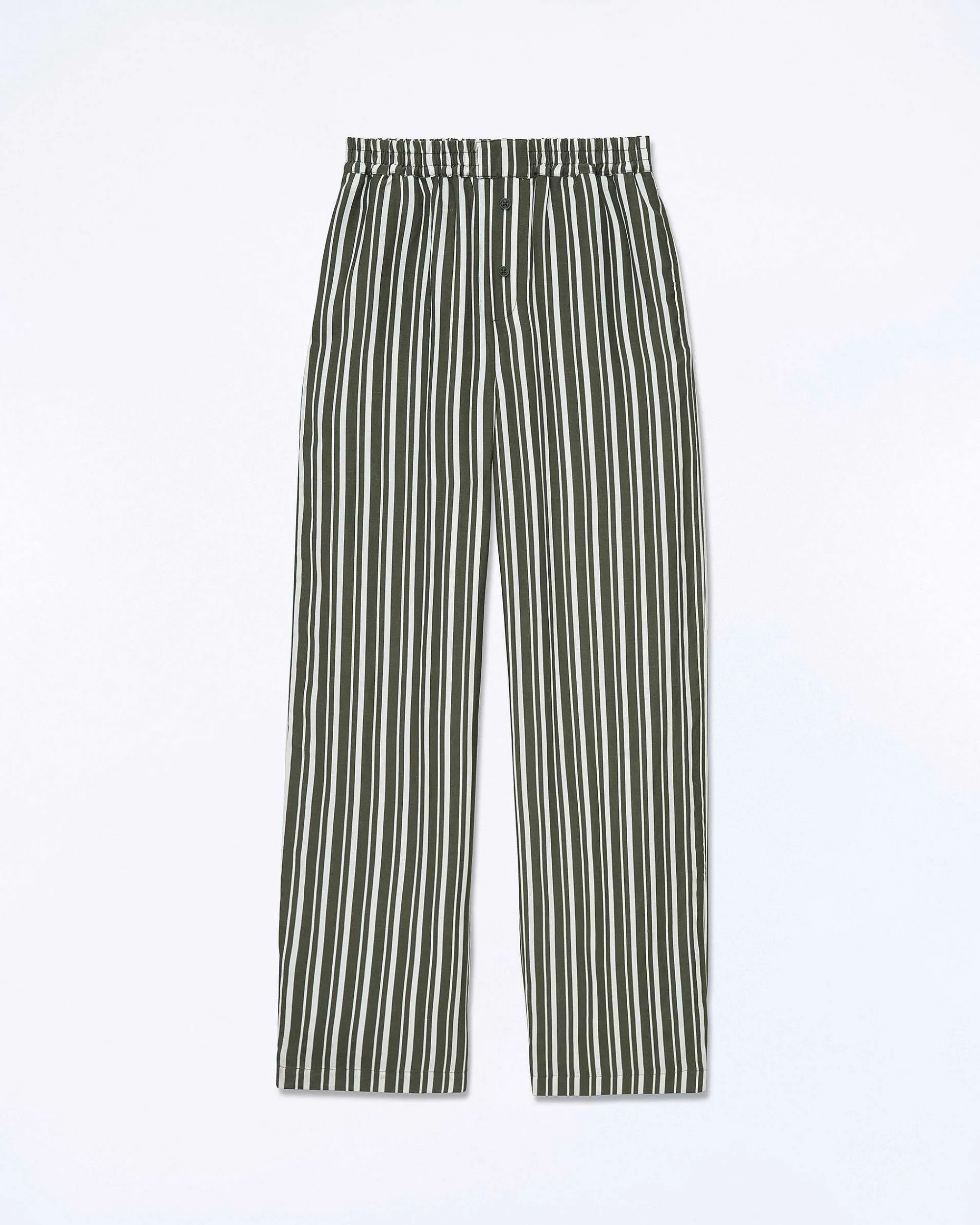 Cheap FROM FUTURE Pantalon Large Kaki Stripes