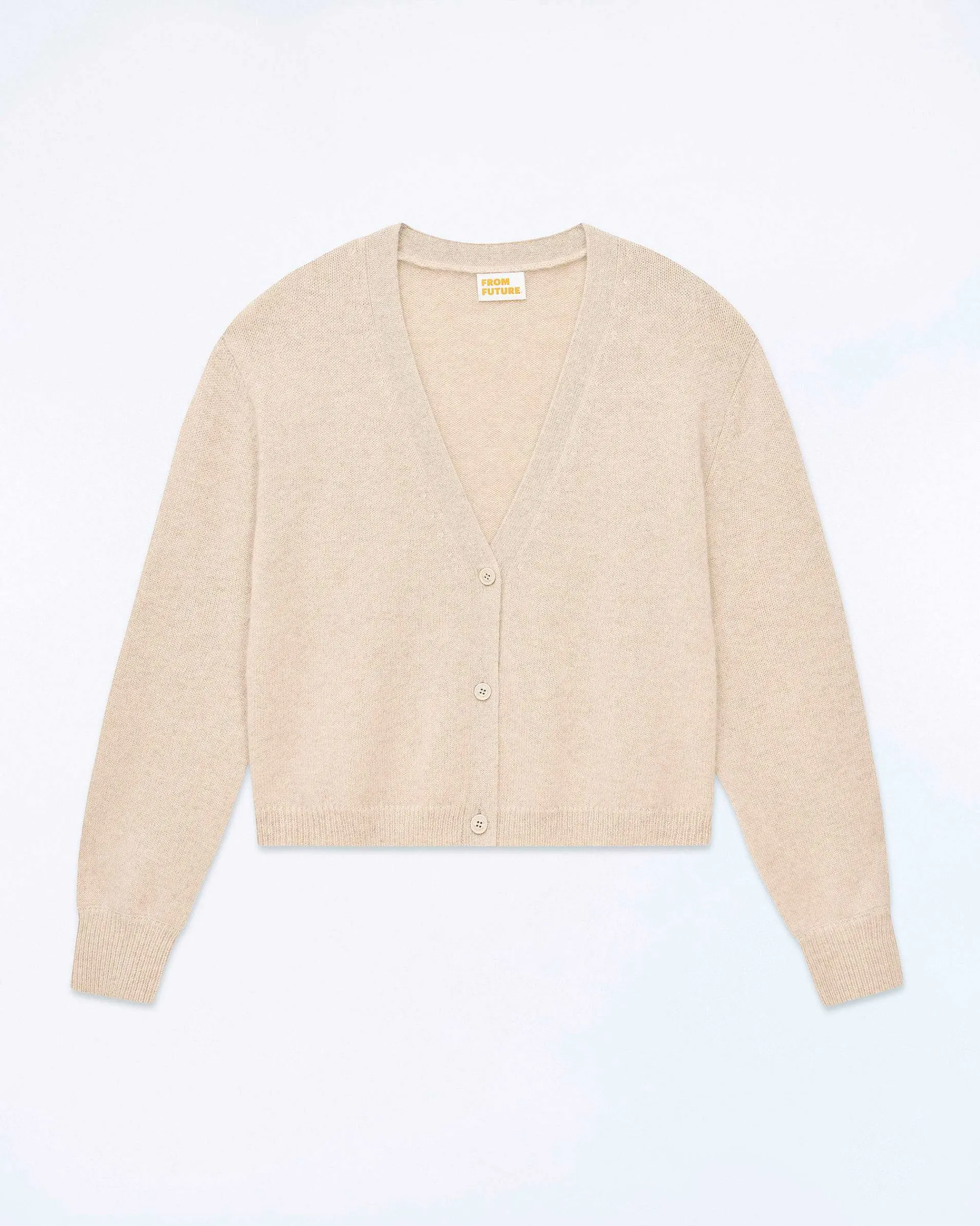 Cheap FROM FUTURE Pull Cardigan Beige Chine