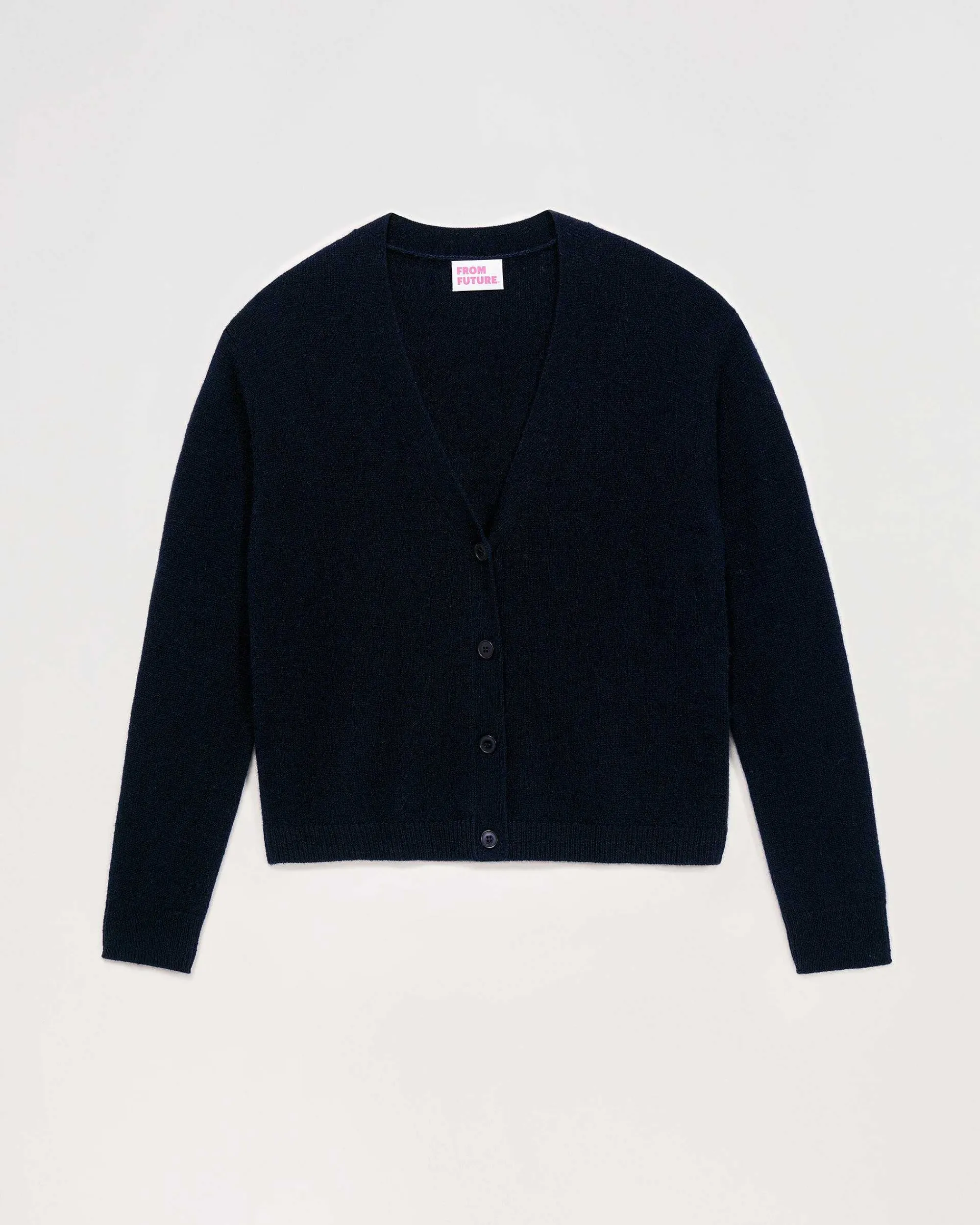 Cheap FROM FUTURE Pull Cardigan Basique Leger Navy