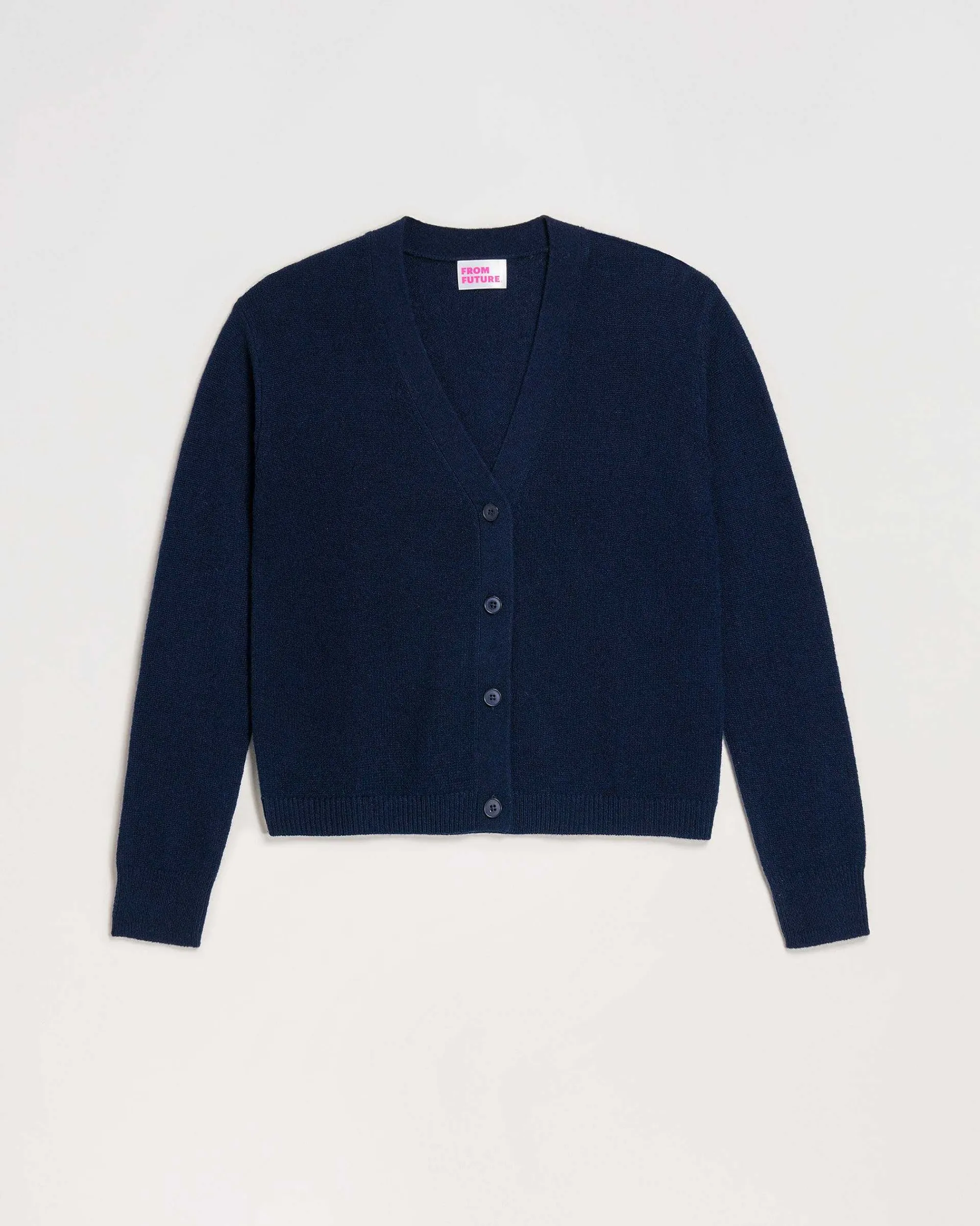 Cheap FROM FUTURE Pull Cardigan Basique Leger Navy