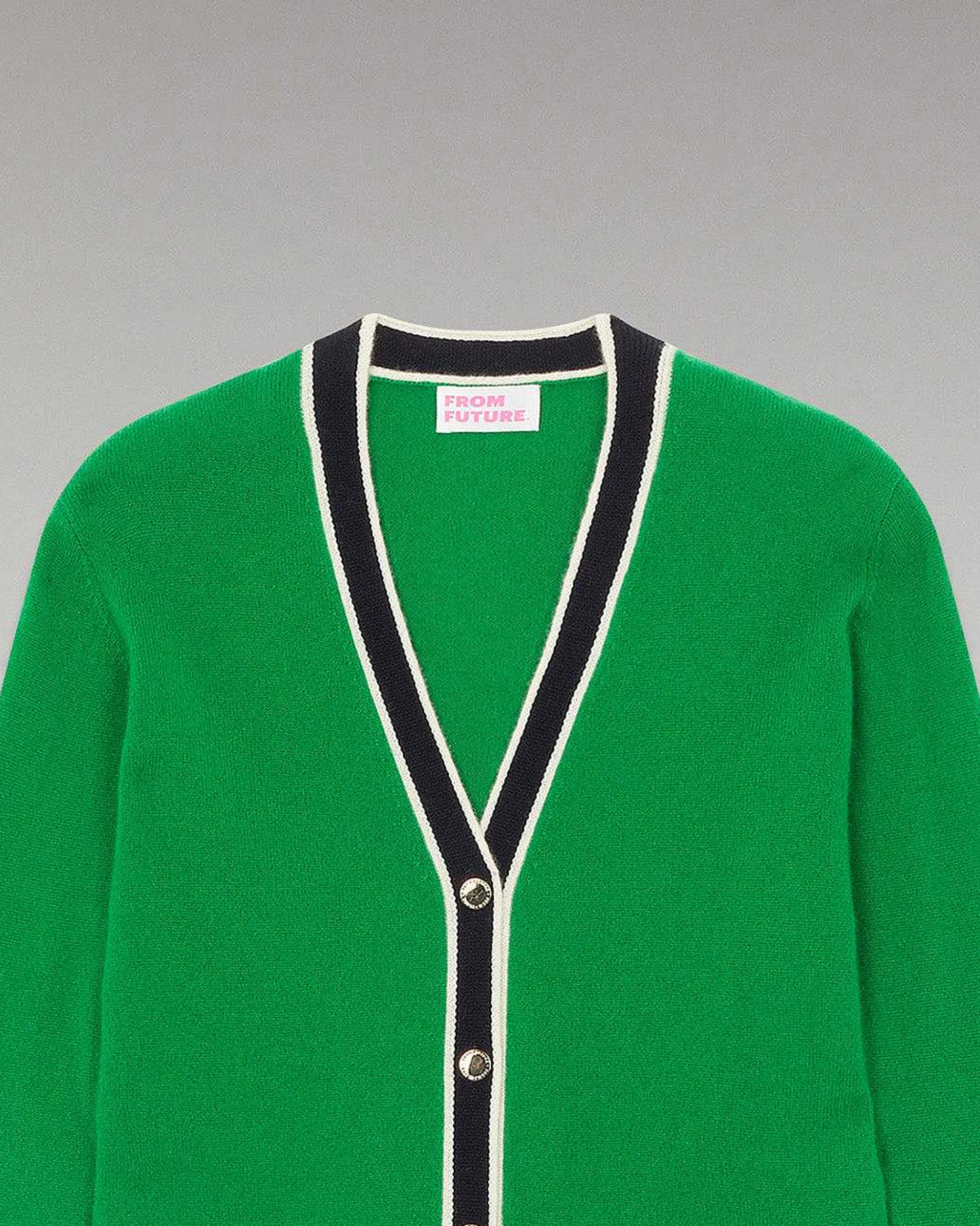 Cheap FROM FUTURE Pull Cardigan Leger Vert Gazon