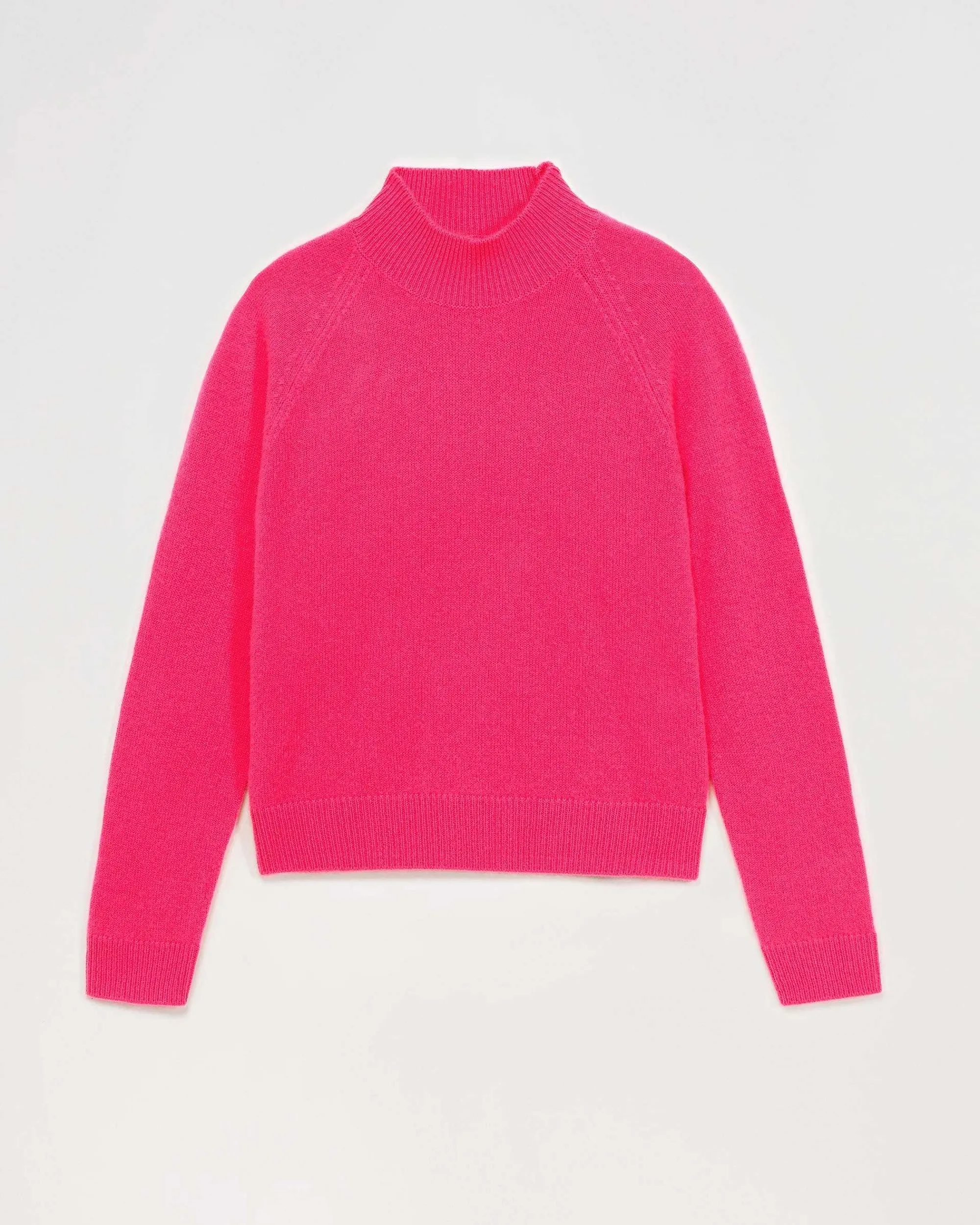 Cheap FROM FUTURE Pull Col Montant Leger Winter Fuschia