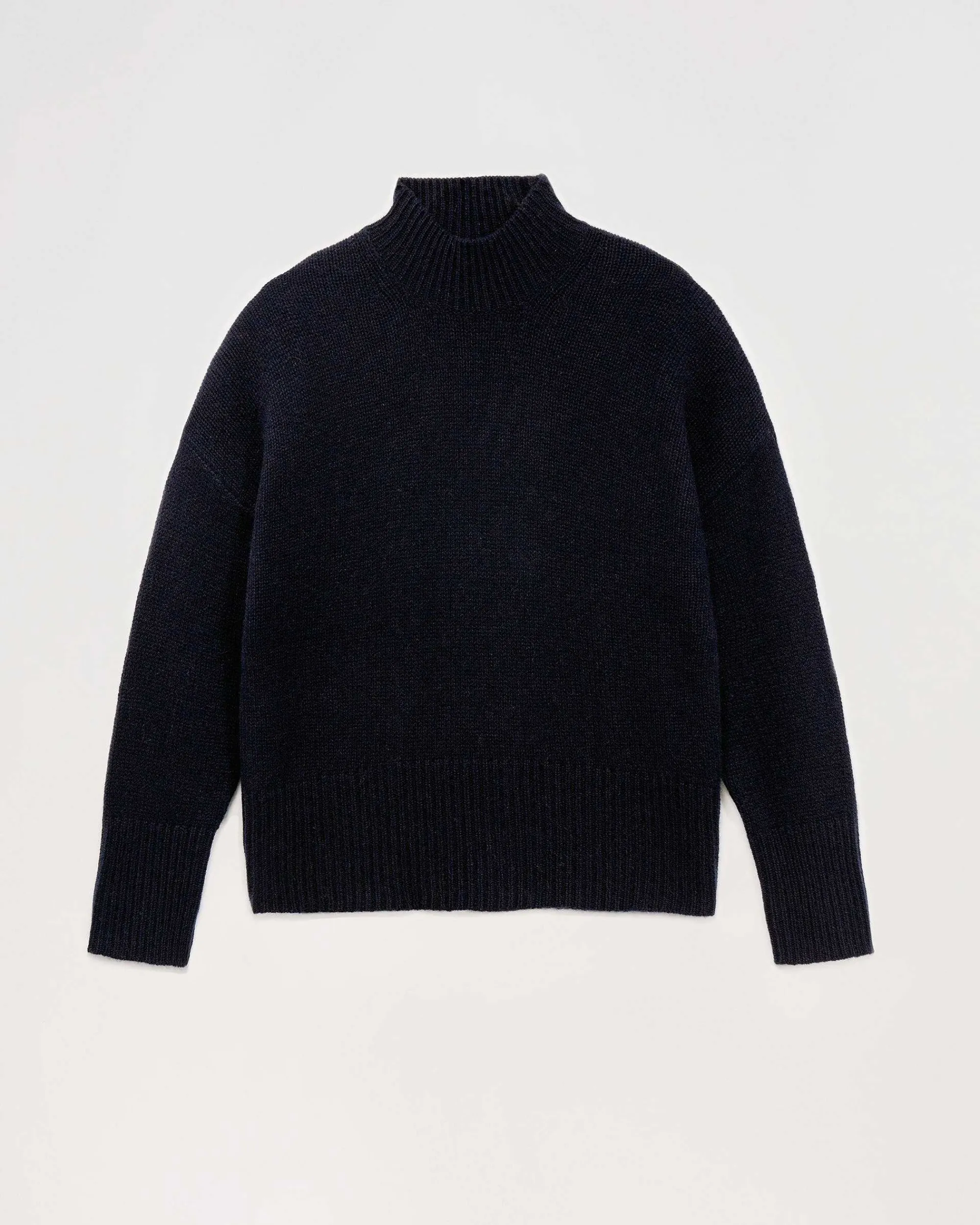 Outlet FROM FUTURE Pull Col Montant Oversize Navy