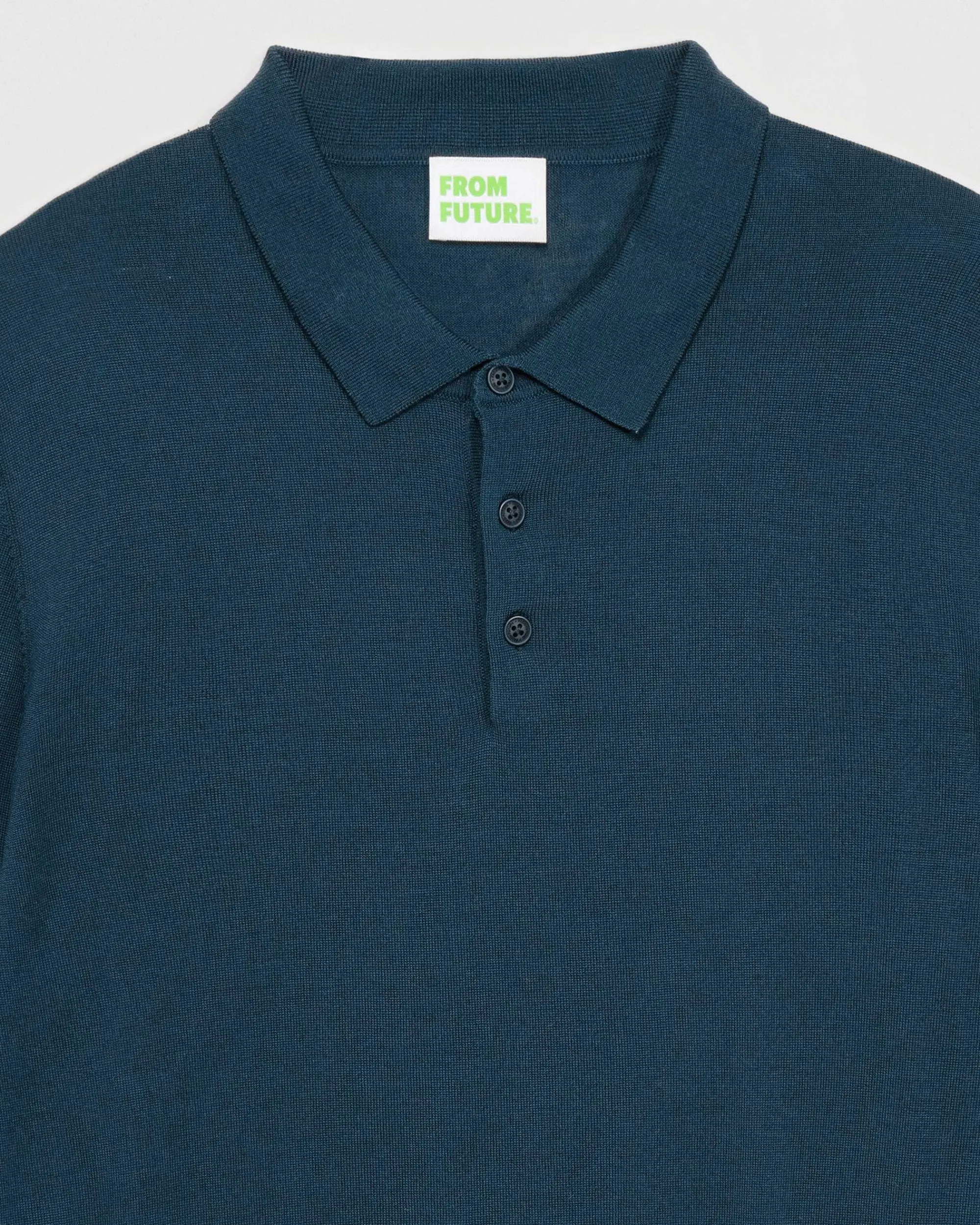 Flash Sale FROM FUTURE Pull Col Polo Basique Moonlight Blue