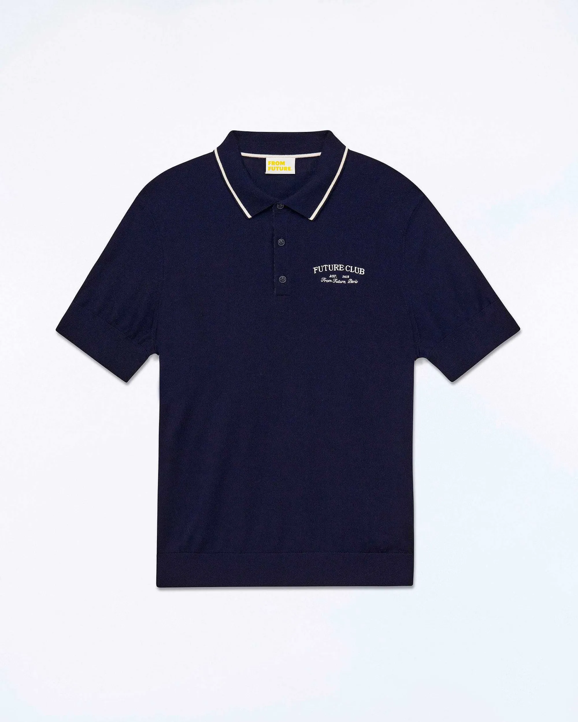 Flash Sale FROM FUTURE Pull Col Polo Future Club Navy