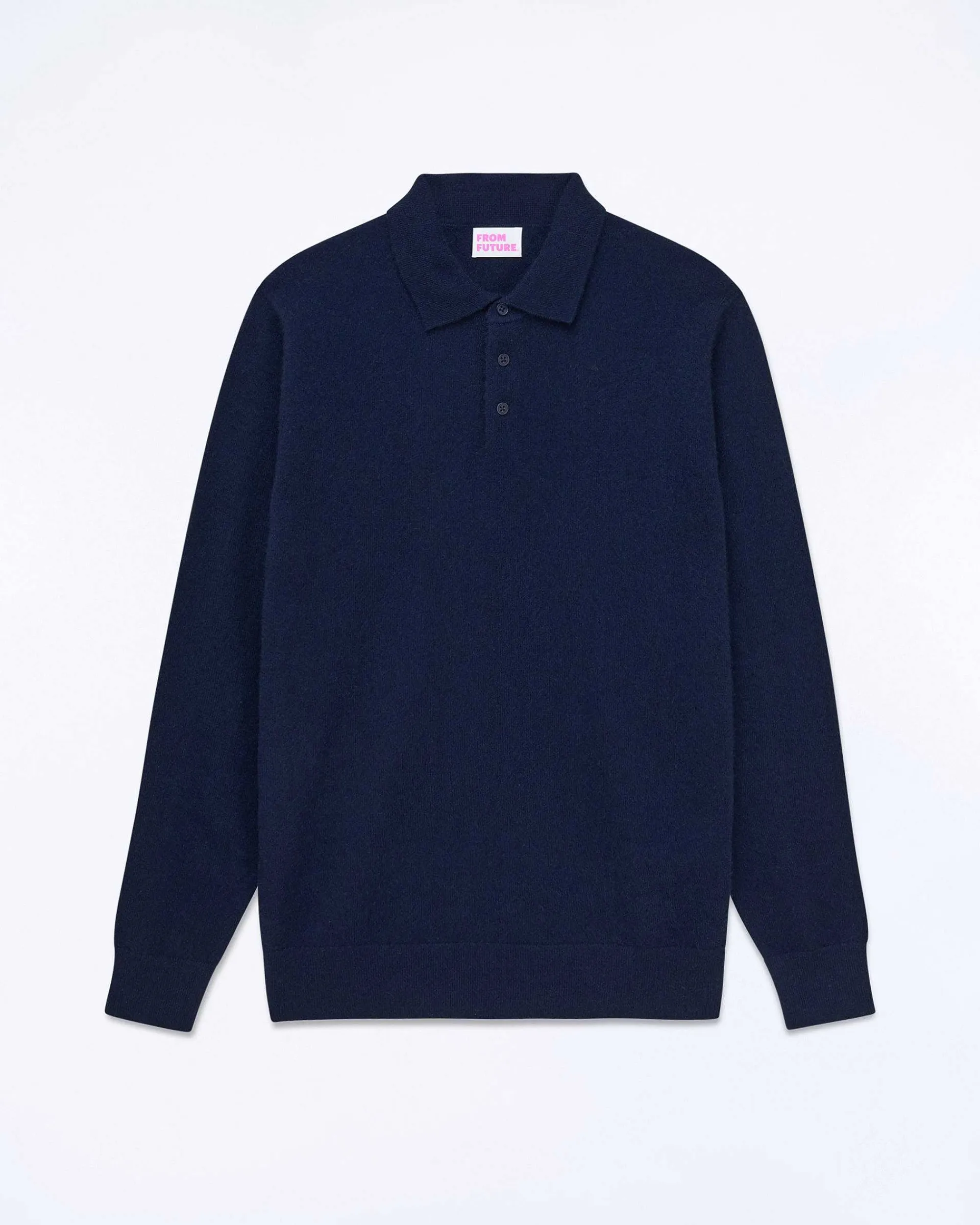 Outlet FROM FUTURE Pull Col Polo Uni Navy