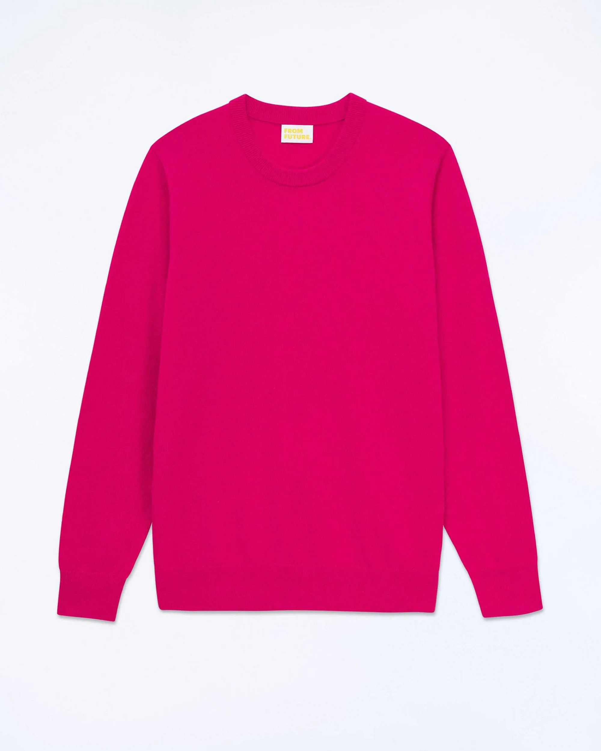 Flash Sale FROM FUTURE Pull Col Rond Raspberry Pink