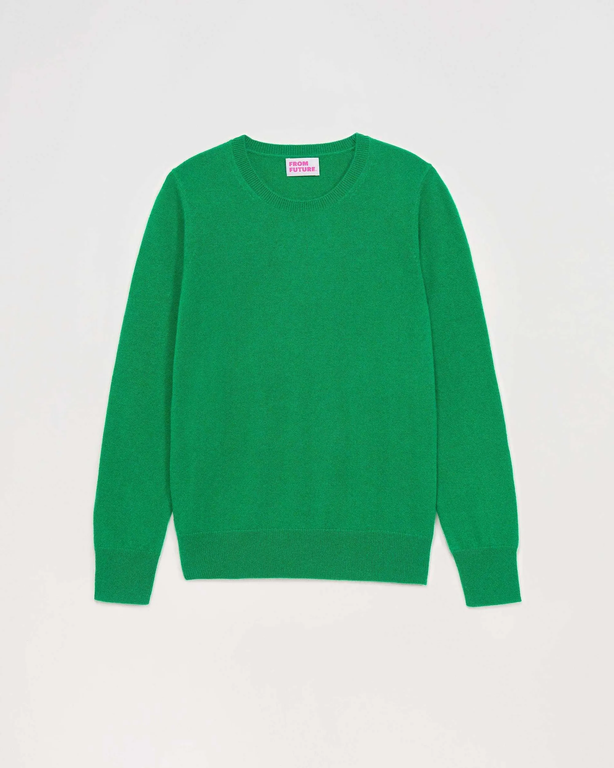 Sale FROM FUTURE Pull Col Rond Basique Winter Green