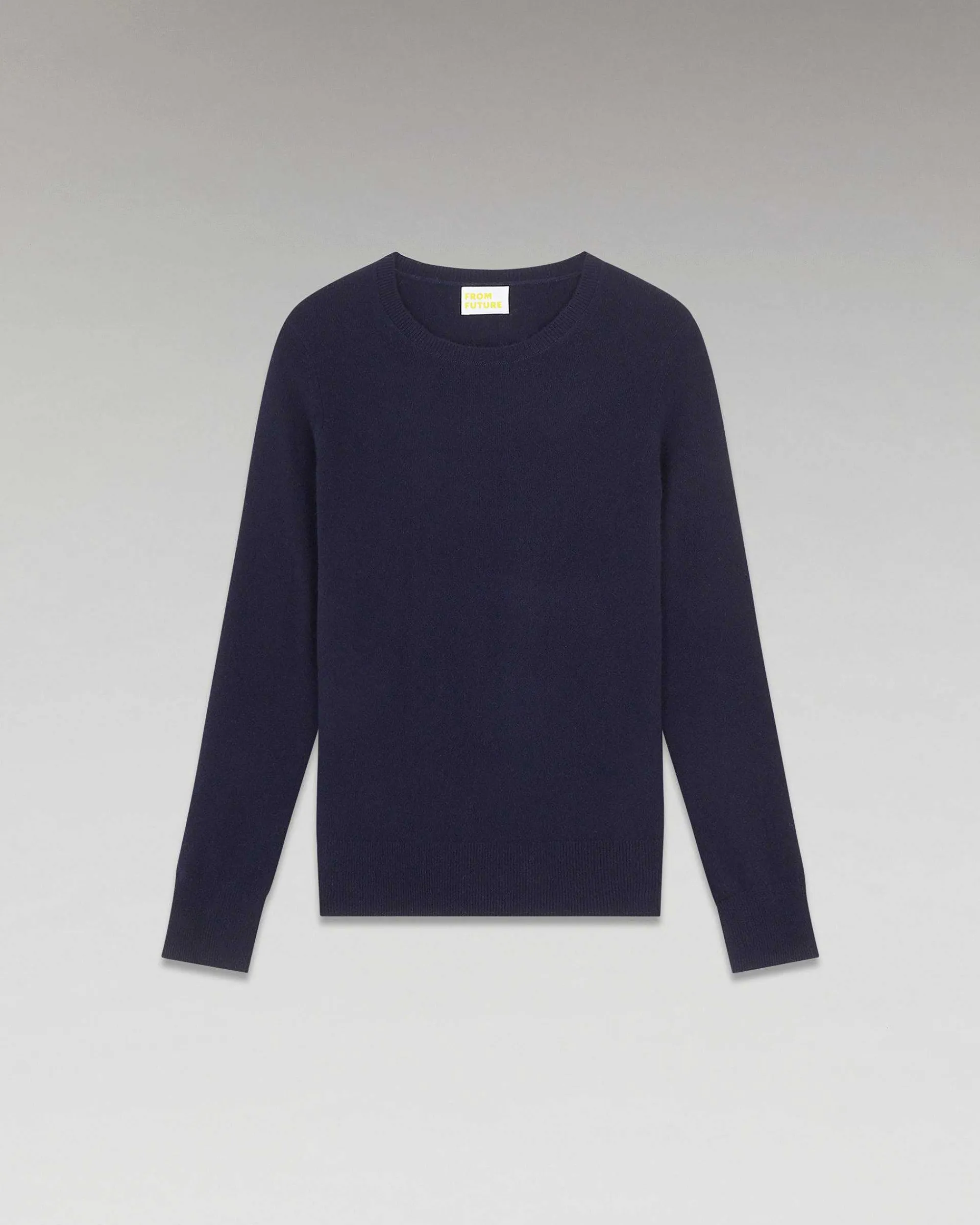 Clearance FROM FUTURE Pull Col Rond Basique Navy