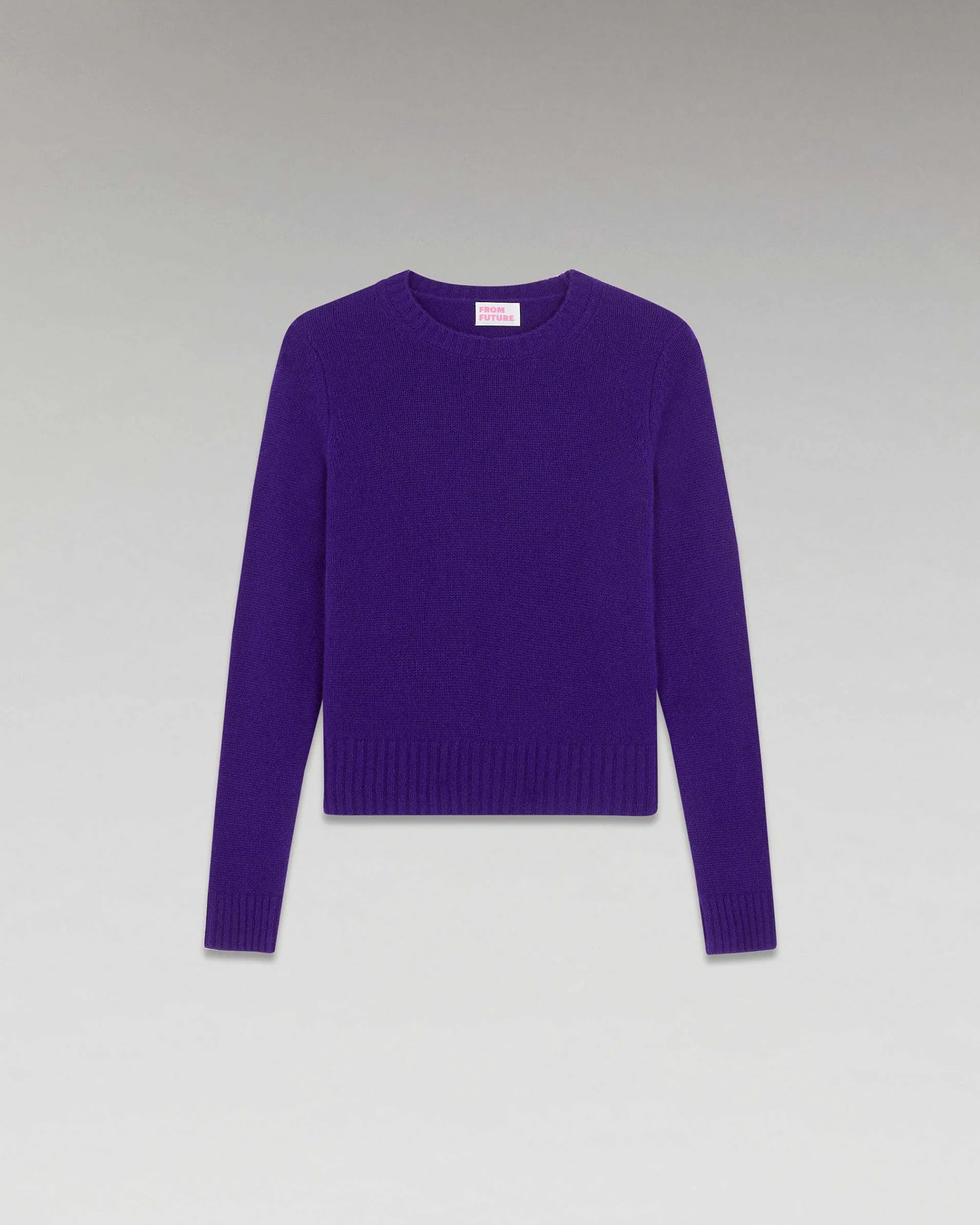 Best Sale FROM FUTURE Pull Col Rond Court Intense Purple