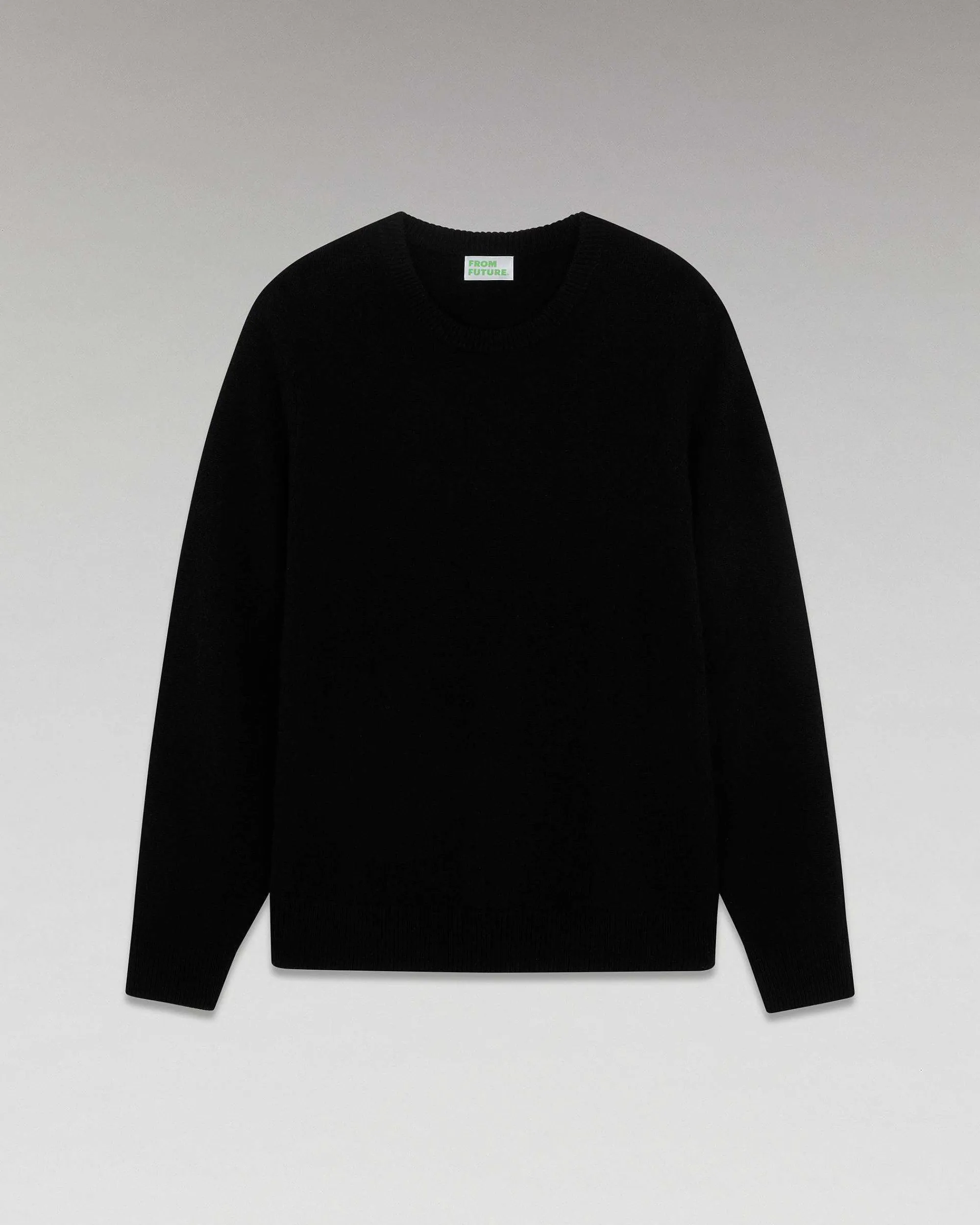 Clearance FROM FUTURE Pull Col Rond Epais Noir