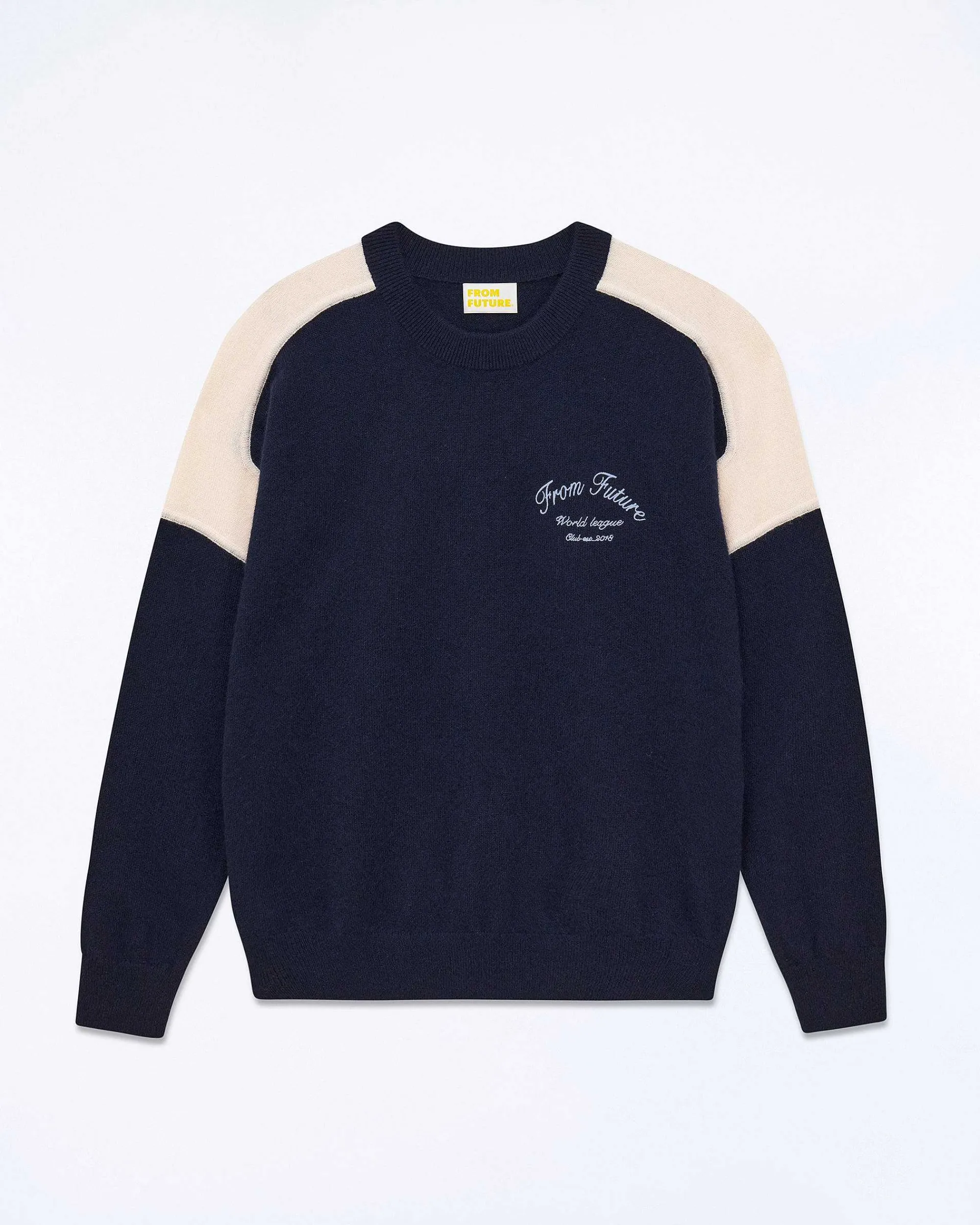 Cheap FROM FUTURE Pull Col Rond Club Navy