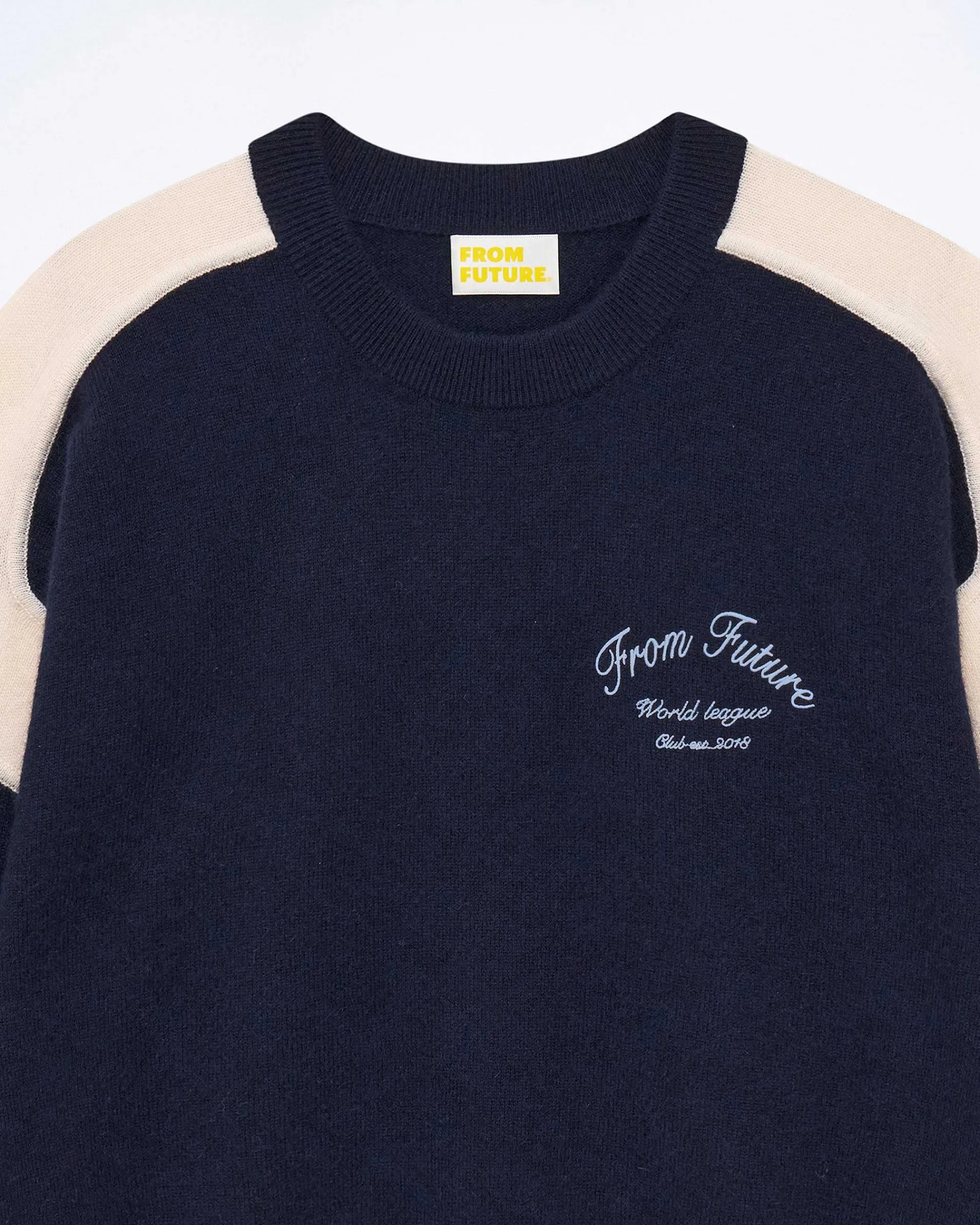 Cheap FROM FUTURE Pull Col Rond Club Navy