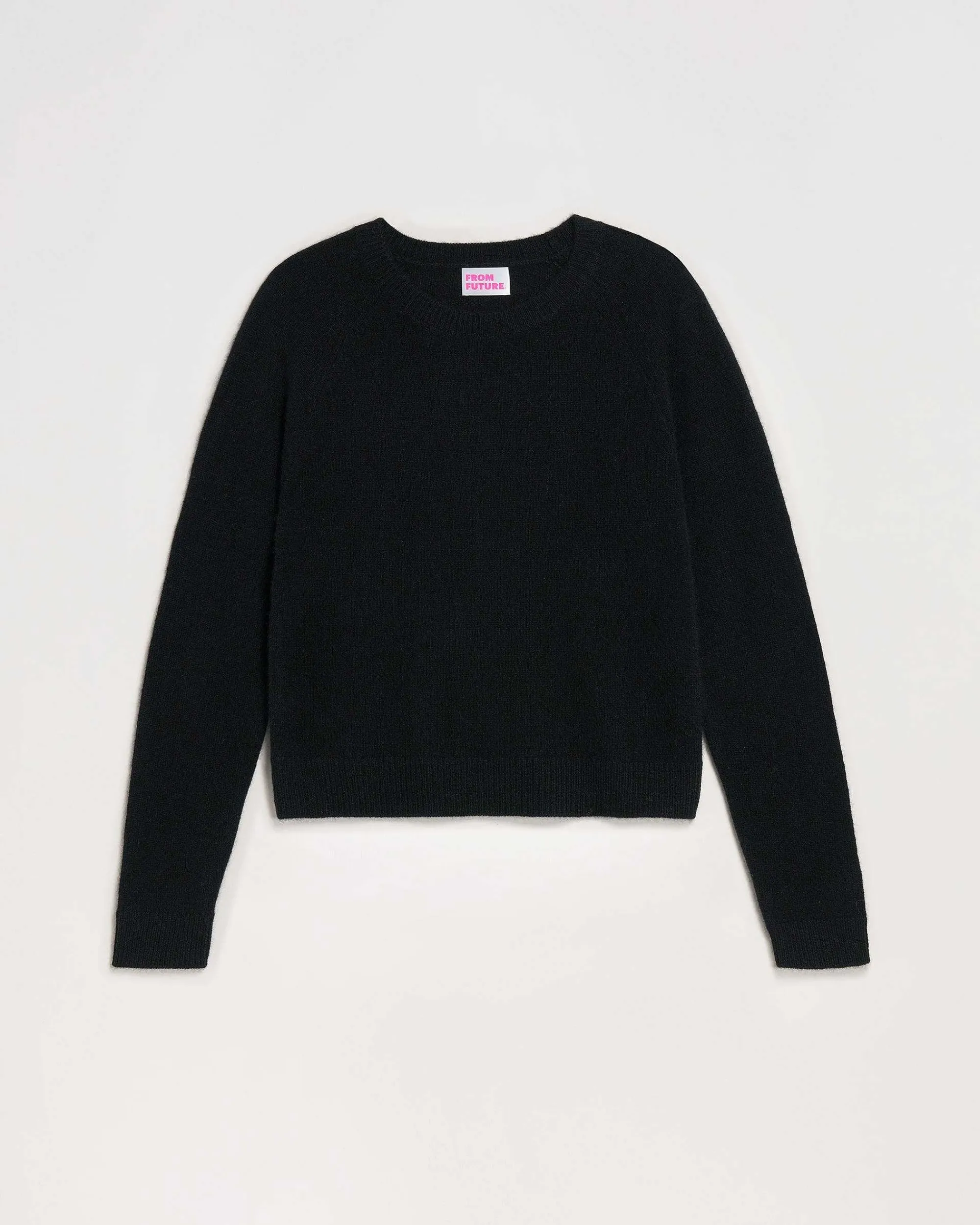 Cheap FROM FUTURE Pull Col Rond Leger Noir