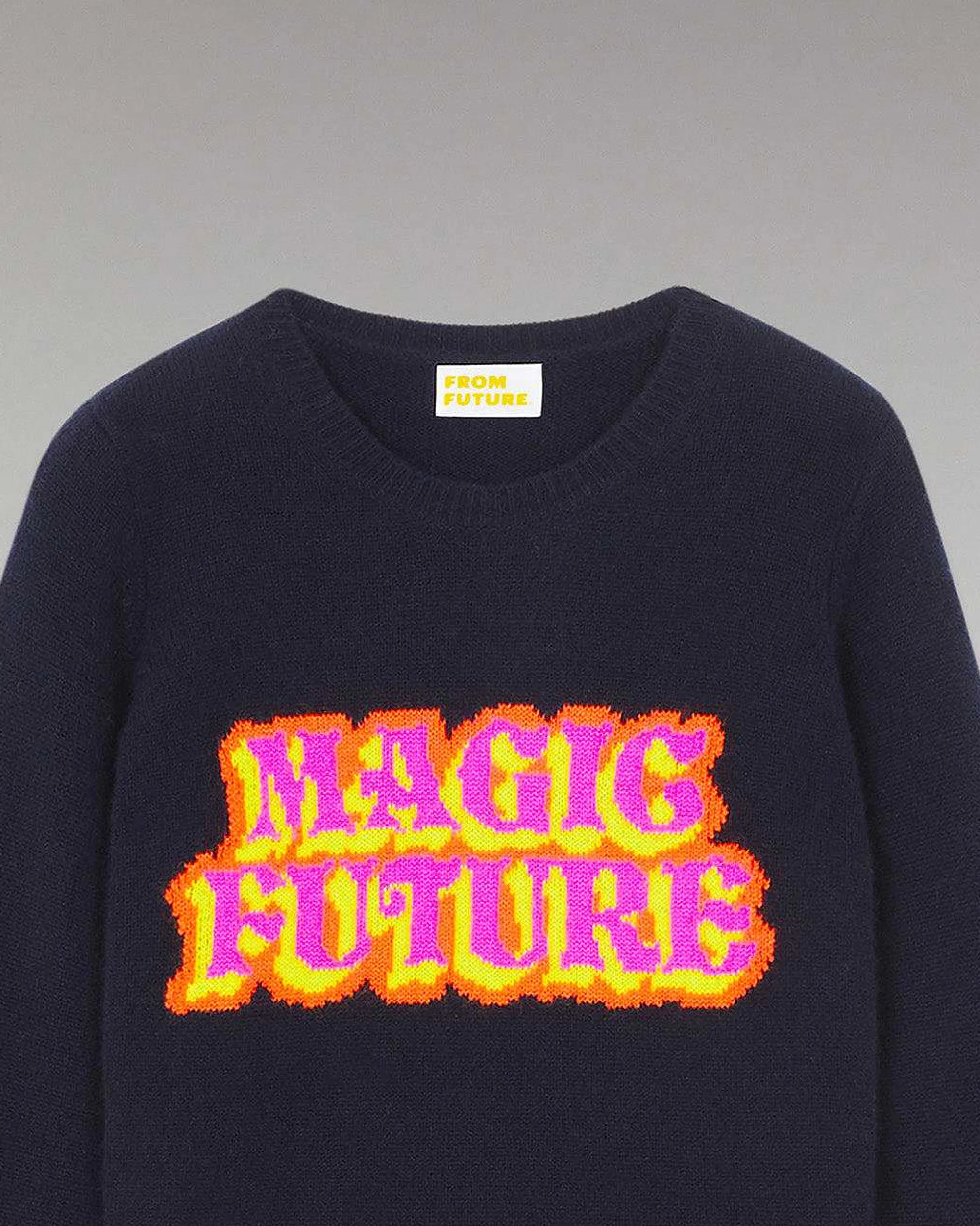 Outlet FROM FUTURE Pull Col Rond Magic Future Navy