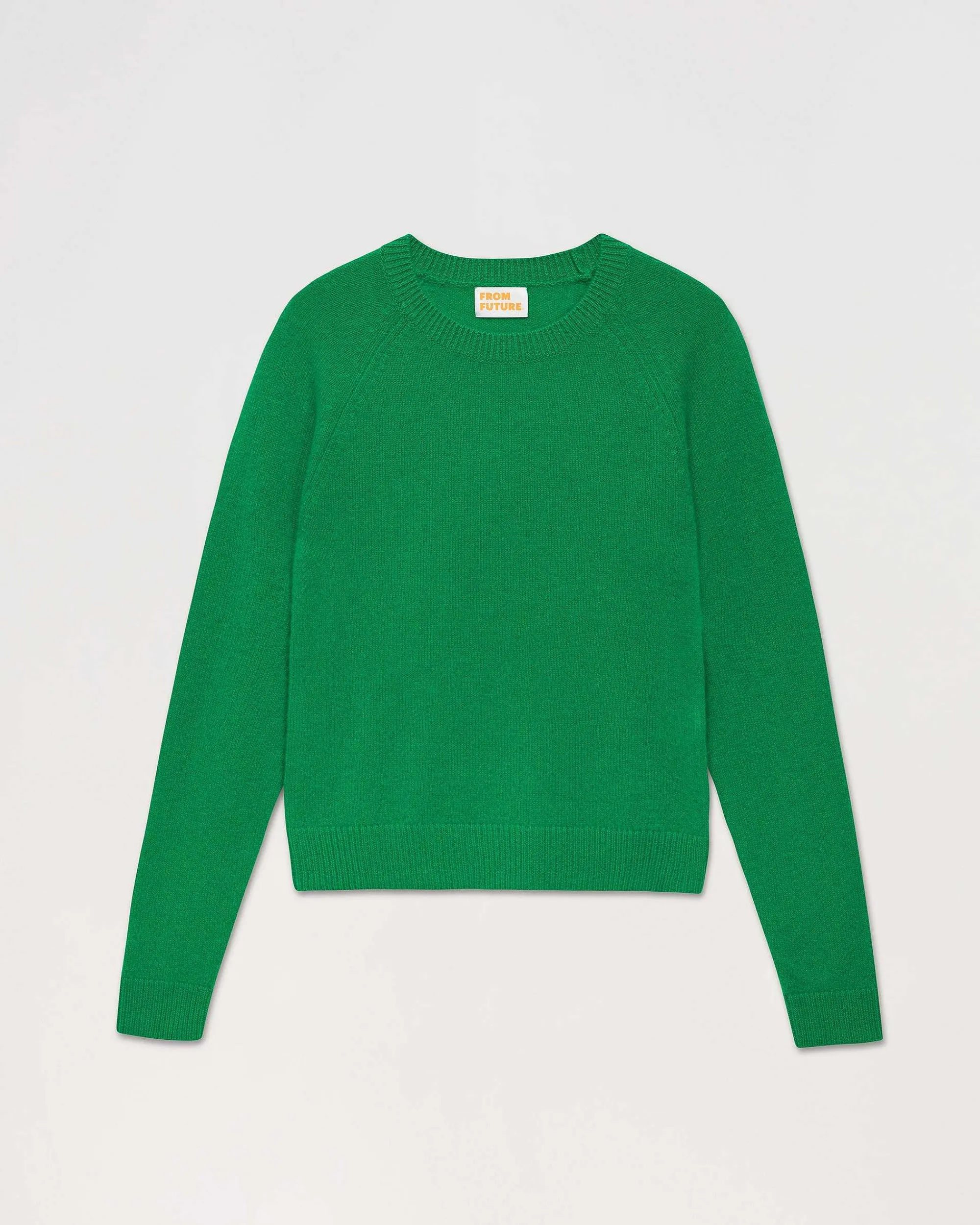 Shop FROM FUTURE Pull Col Rond Manches Raglan Light Summer Green