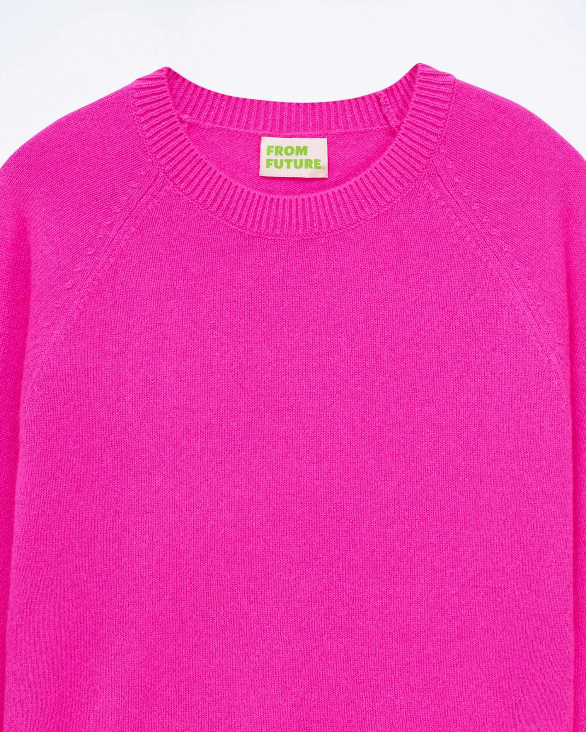 Cheap FROM FUTURE Pull Col Rond Manches Raglan Light Fruity Pink