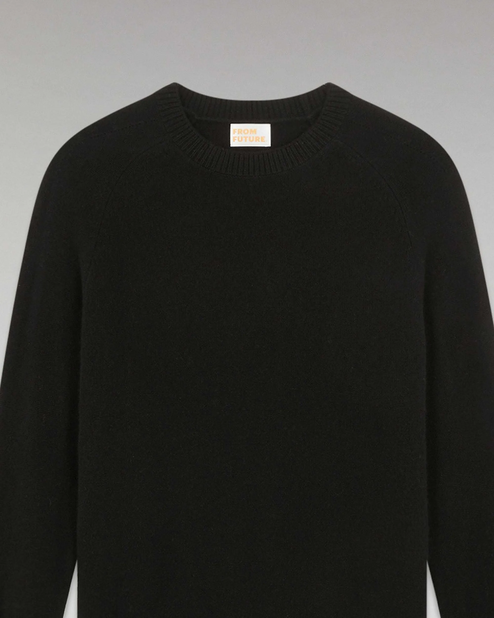 Flash Sale FROM FUTURE Pull Col Rond Oversize Leger Noir