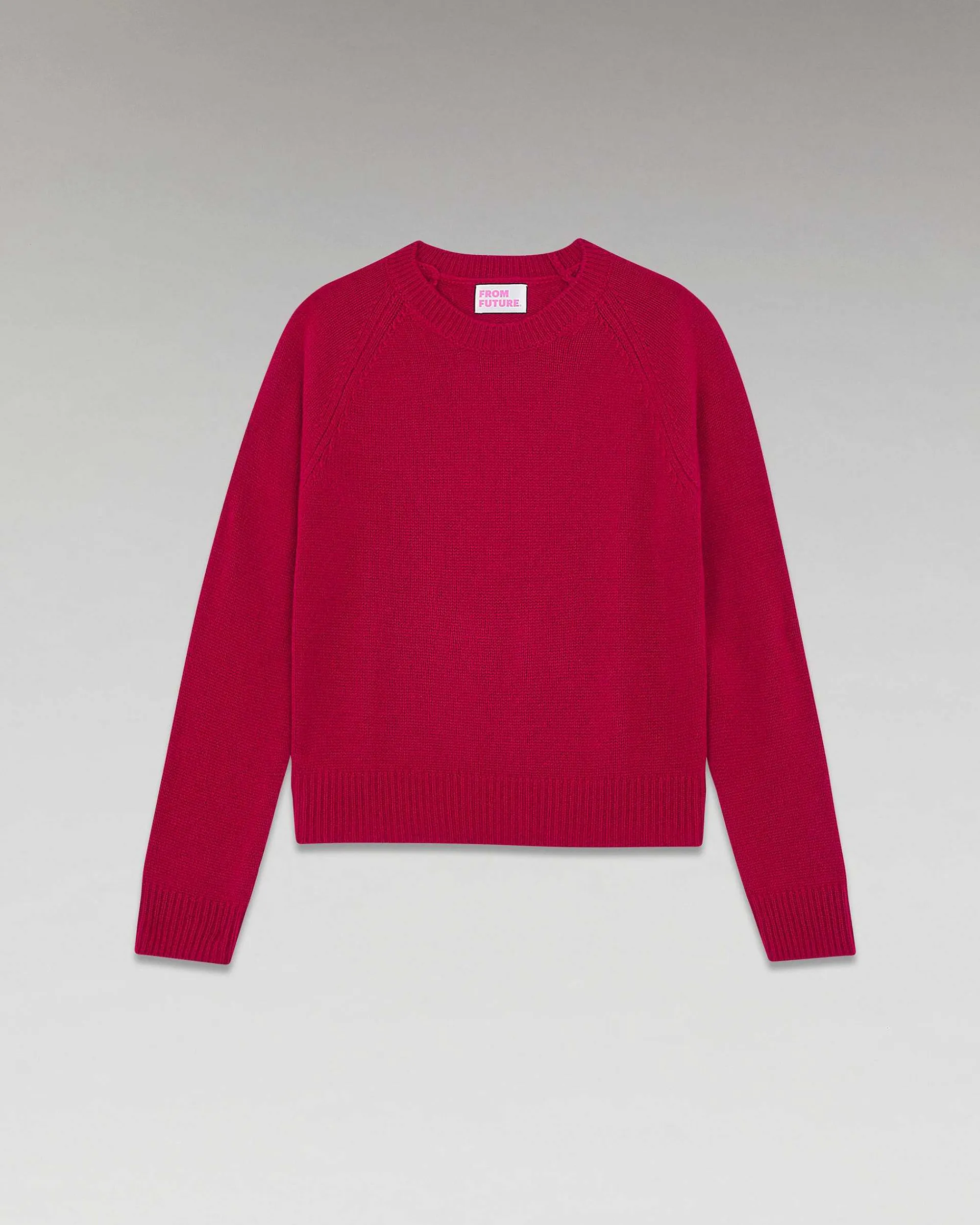 Best Sale FROM FUTURE Pull Col Rond Raglan Cherry