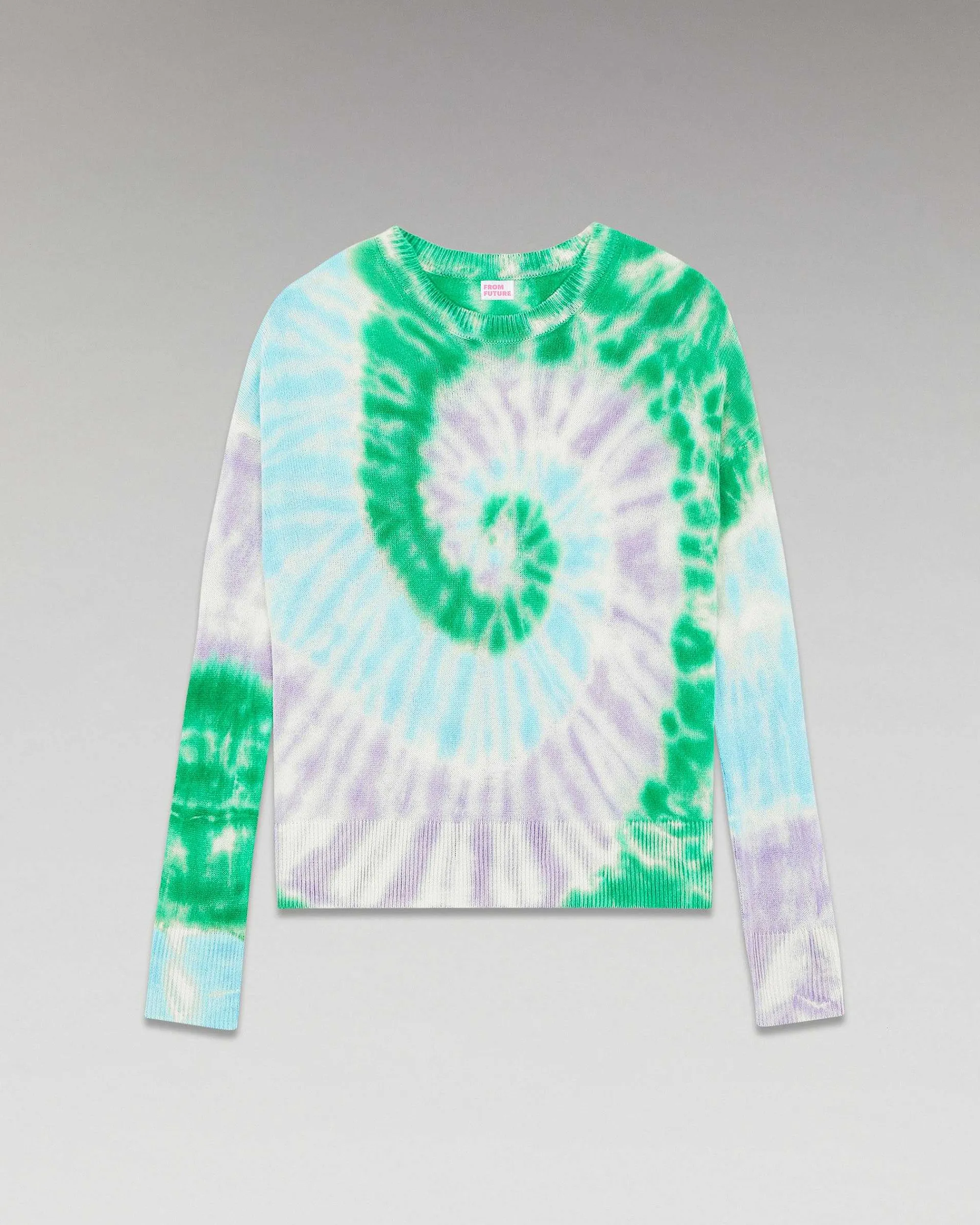 New FROM FUTURE Pull Col Rond Tie And Dye Td Sweet Lilac