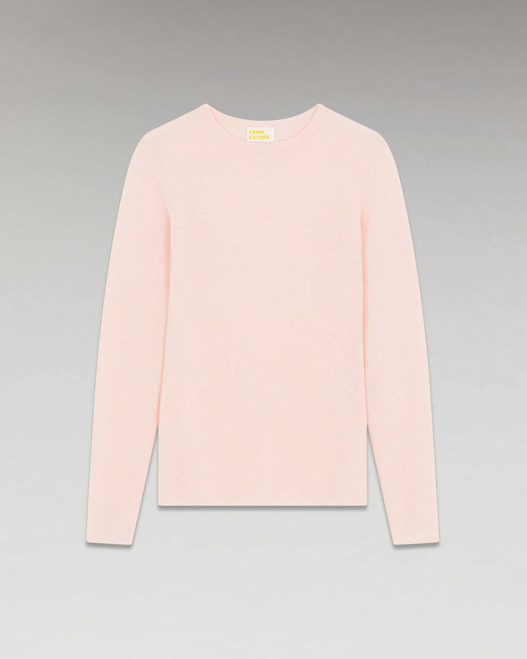 Best FROM FUTURE Pull Col Rond T-Shirt Leger Rose Poudre