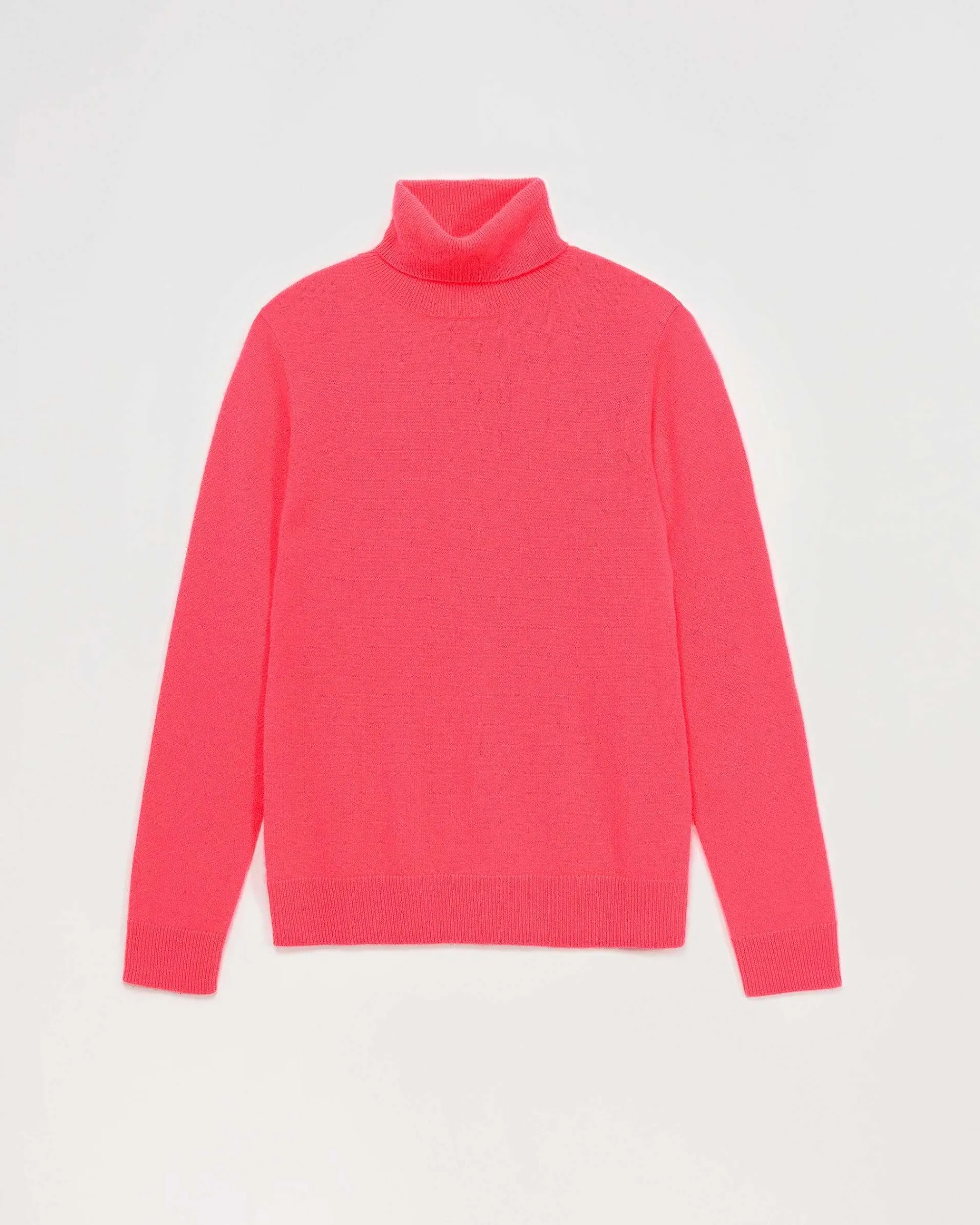 Sale FROM FUTURE Pull Col Roule Basique Neon Pink