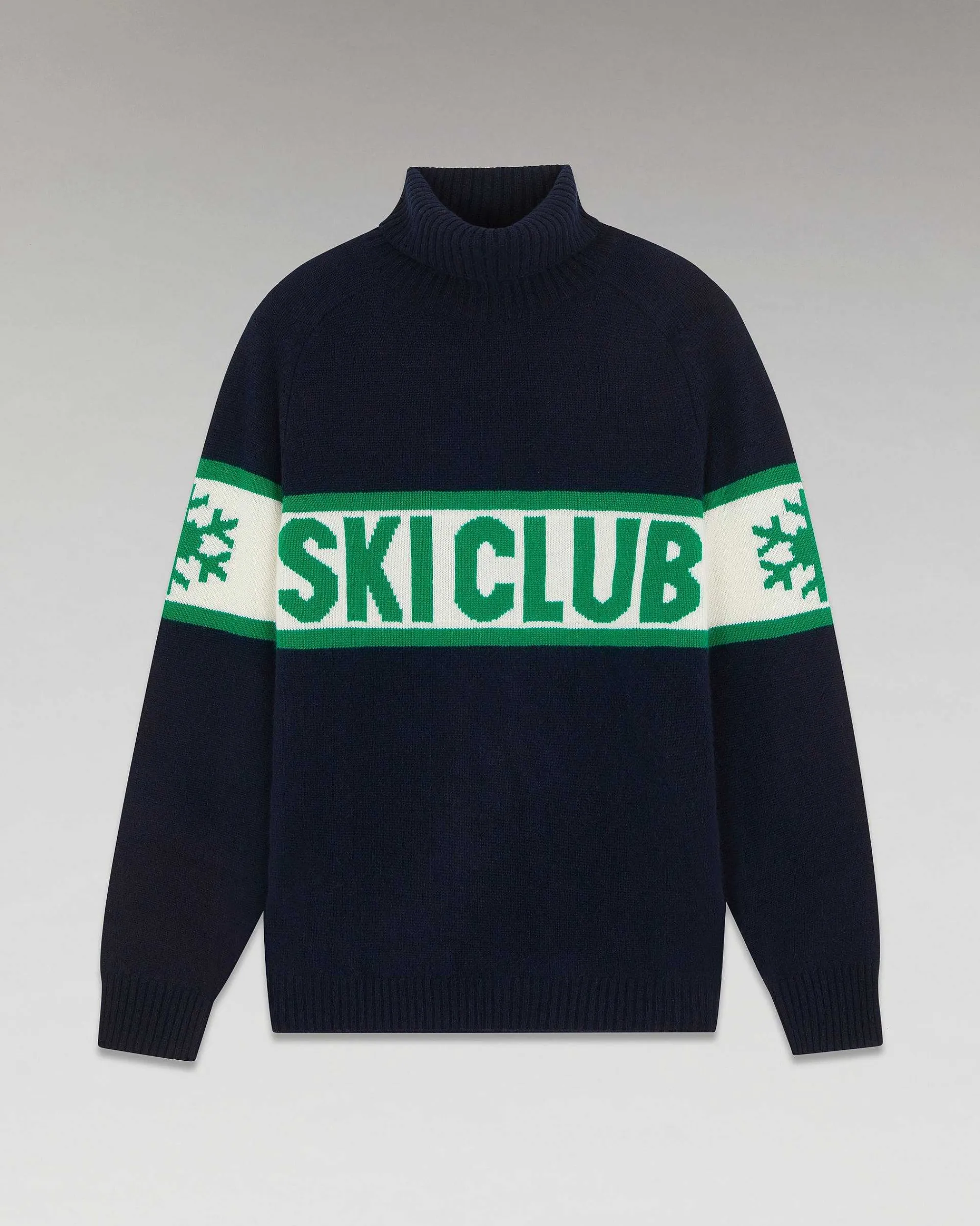 Cheap FROM FUTURE Pull Col Roule Ski Club Navy