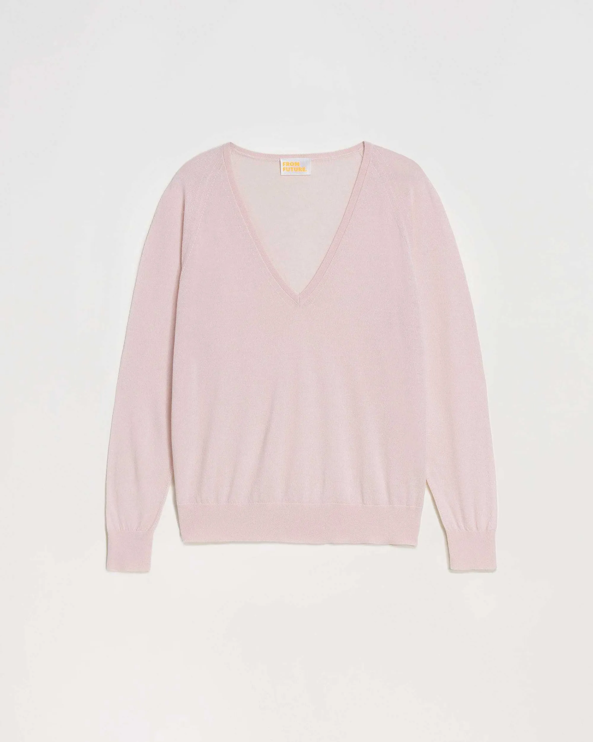 Clearance FROM FUTURE Pull Col V Oversize Rose Poudre